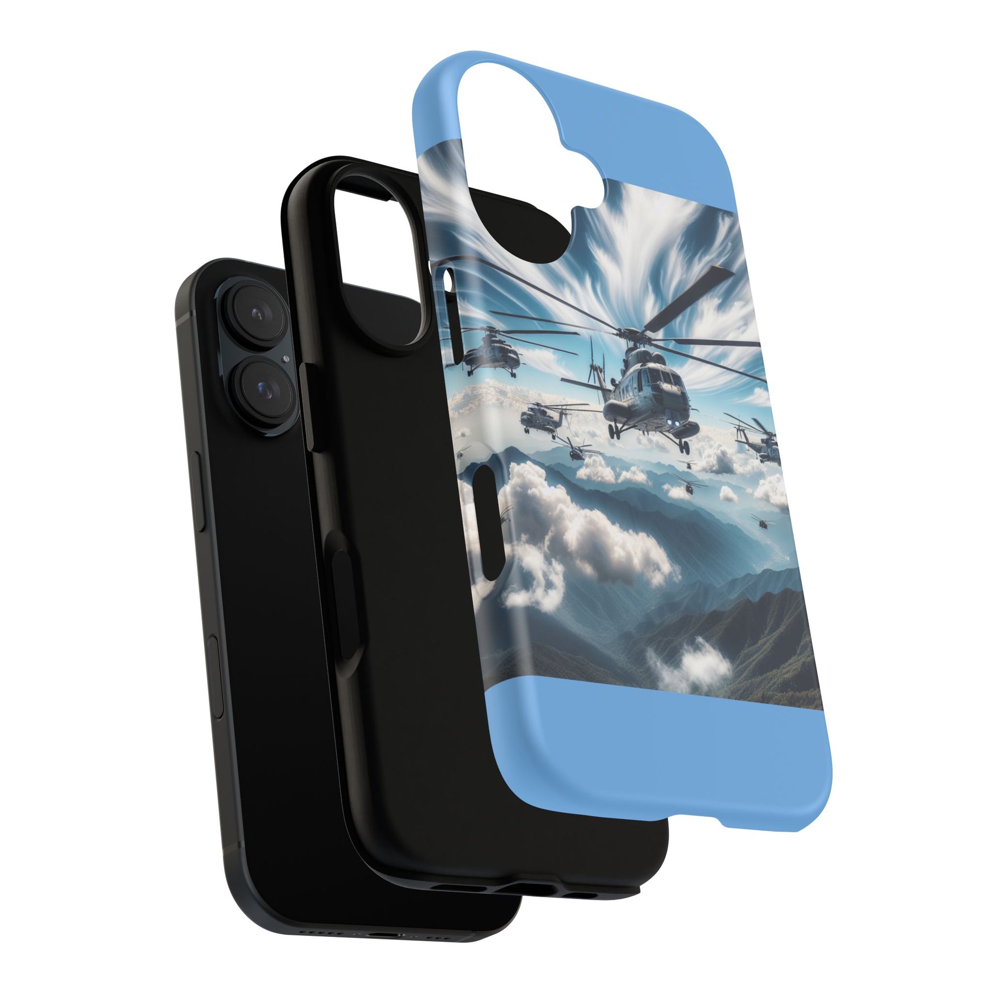 Tough Cases - Helicopter Design Phone Case, Military Style Cover, Unique Gift for Aviation Lovers, Durable Phone Protector, Hobbyist [...]