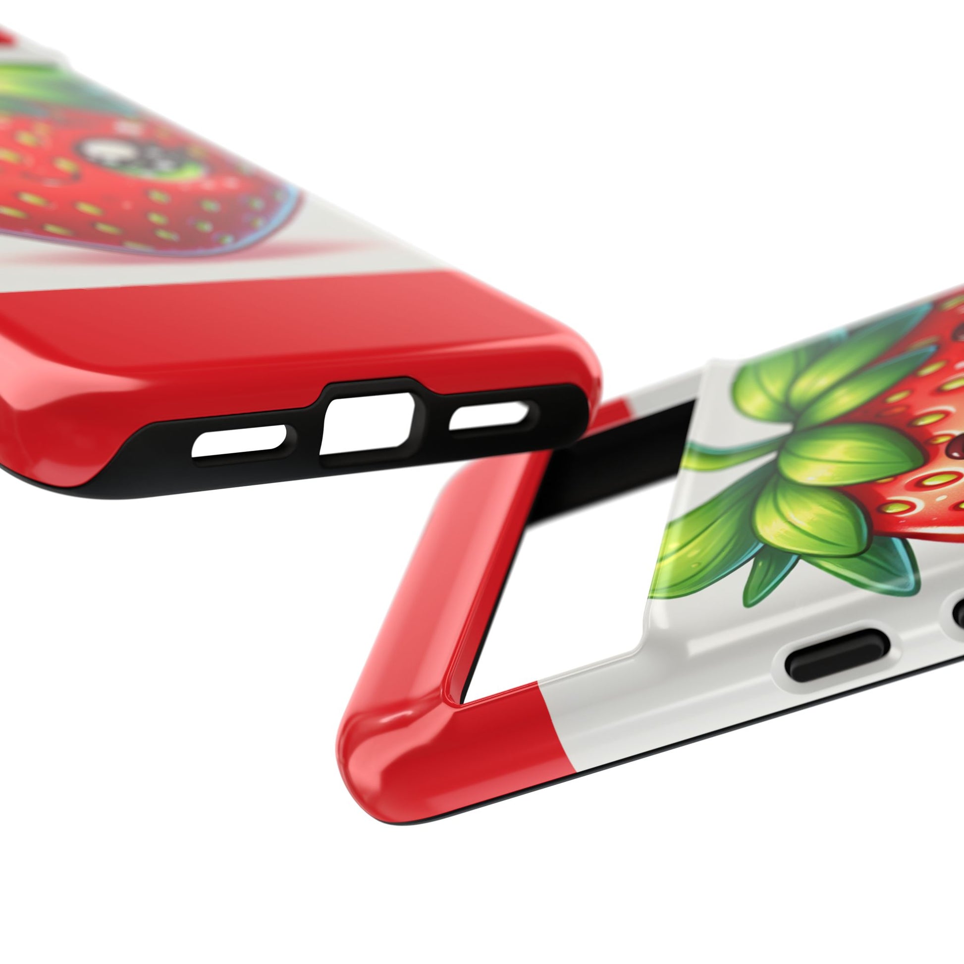 Cute Strawberry iPhone Case, Tough Phone Cases, Stylish Accessories, Fun Design for Kids and Adults, Perfect Gift for All Occasions
