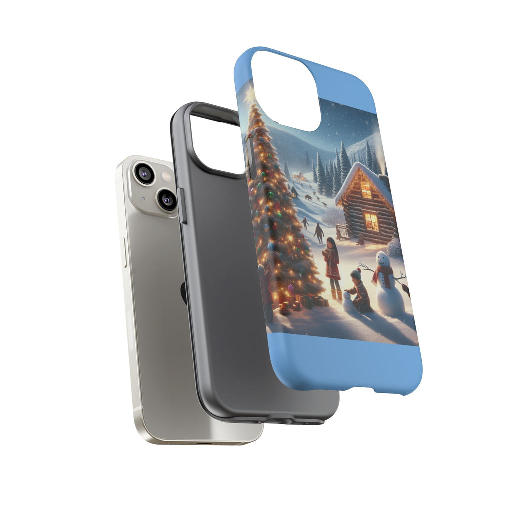 Winter Wonderland Phone Case, Holiday Gift for Him/Her, Cute Christmas Phone Cover, Unique Winter Scene Case, Festive Tech Accessories