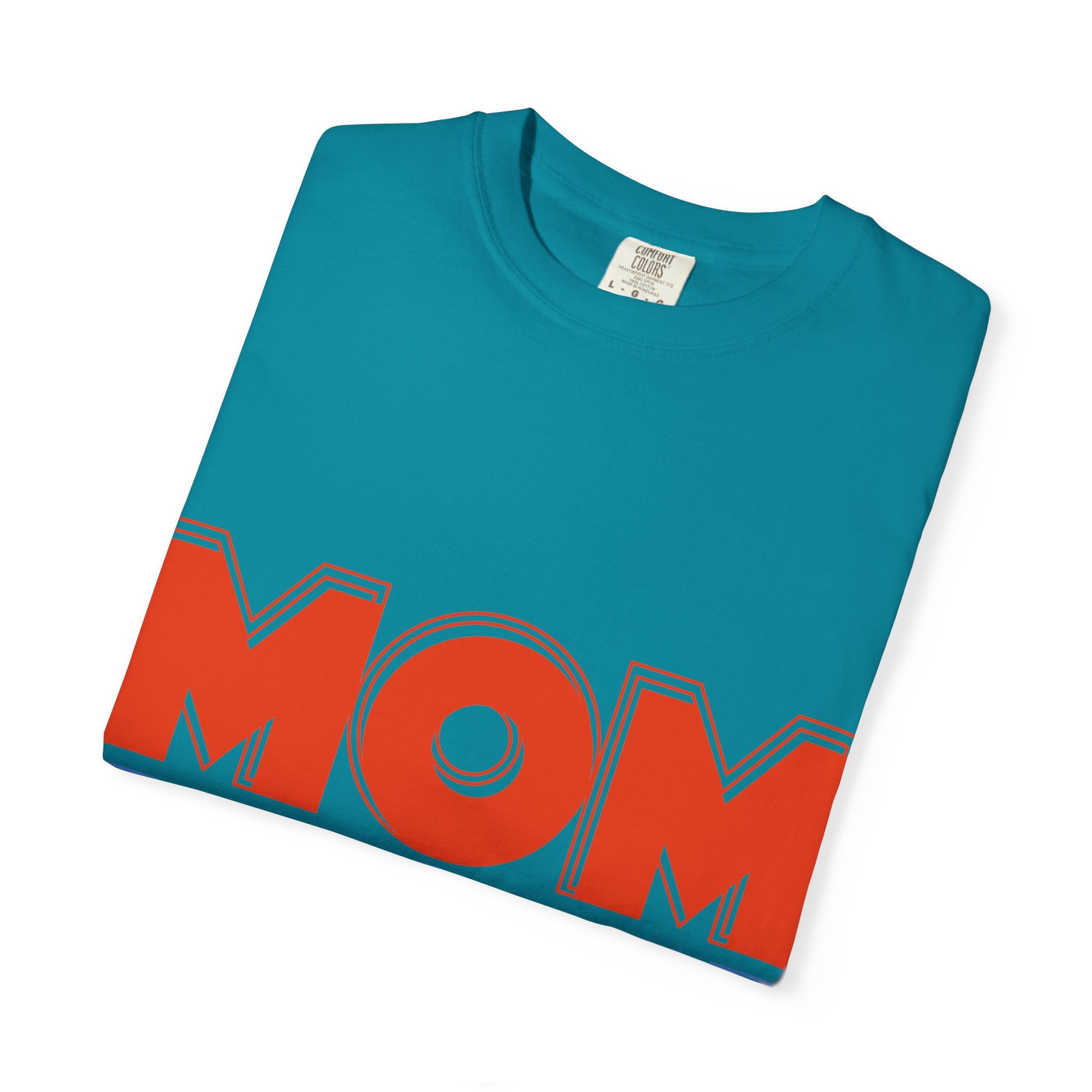 MOM WOW Unisex Garment-Dyed T-shirt, Mother's Day Gift, Casual Tee, Family Celebration, Funny Mom Shirt, Unique Gift for Mom