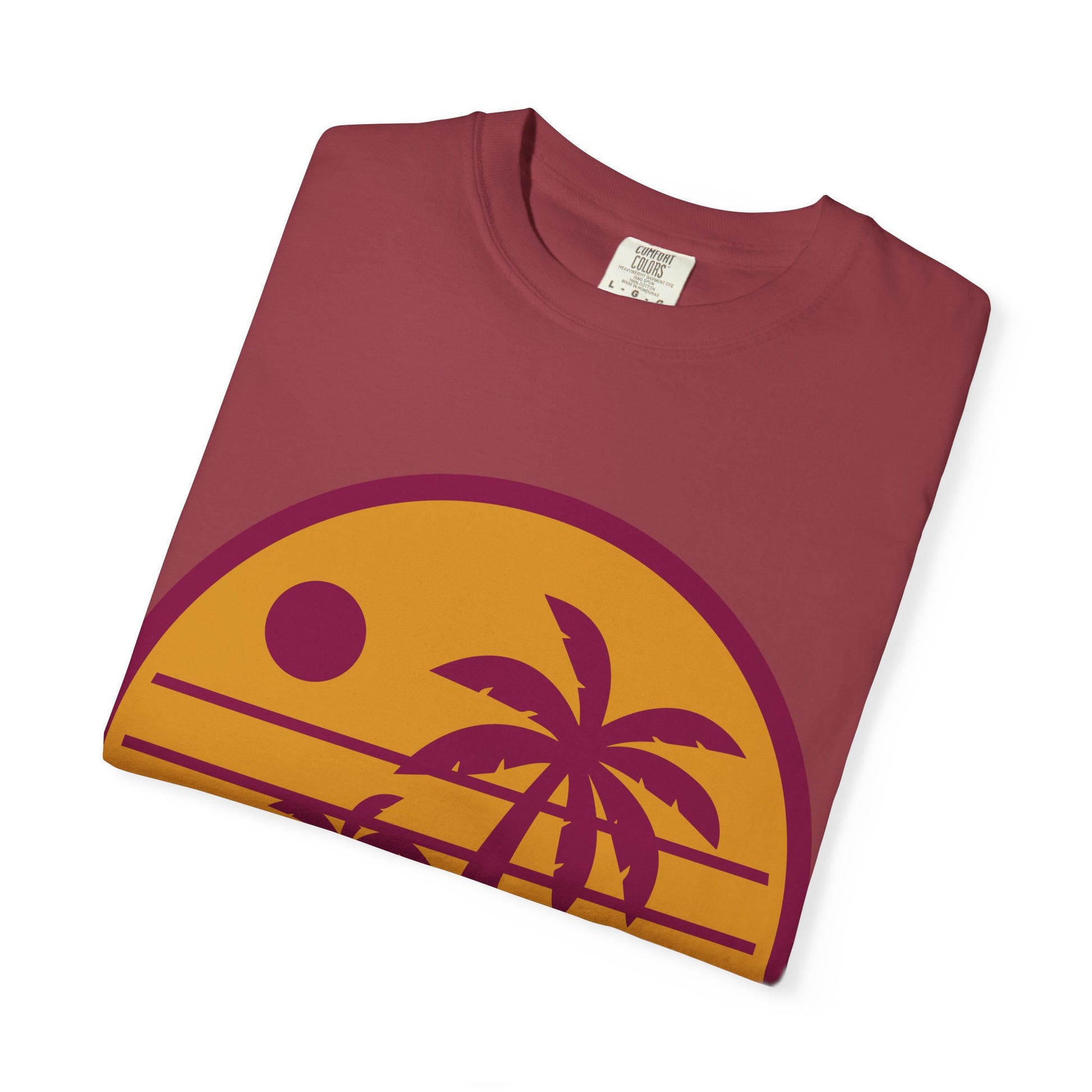 Retro Palm Tree T-Shirt for Relaxed Days, Beach Vibes Tee, Summer Apparel, Unisex Fashion, Casual Wear