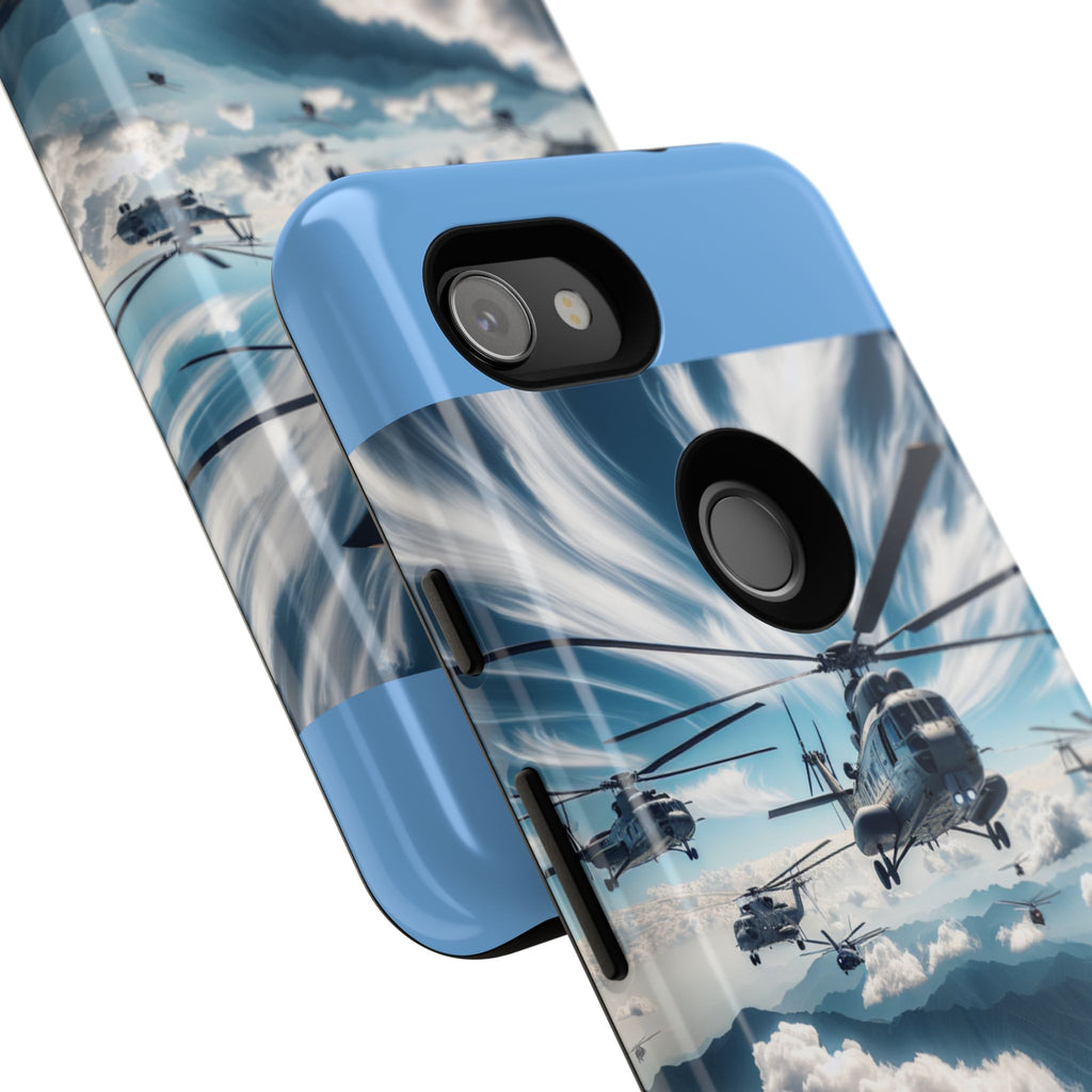 Tough Cases - Helicopter Design Phone Case, Military Style Cover, Unique Gift for Aviation Lovers, Durable Phone Protector, Hobbyist [...]