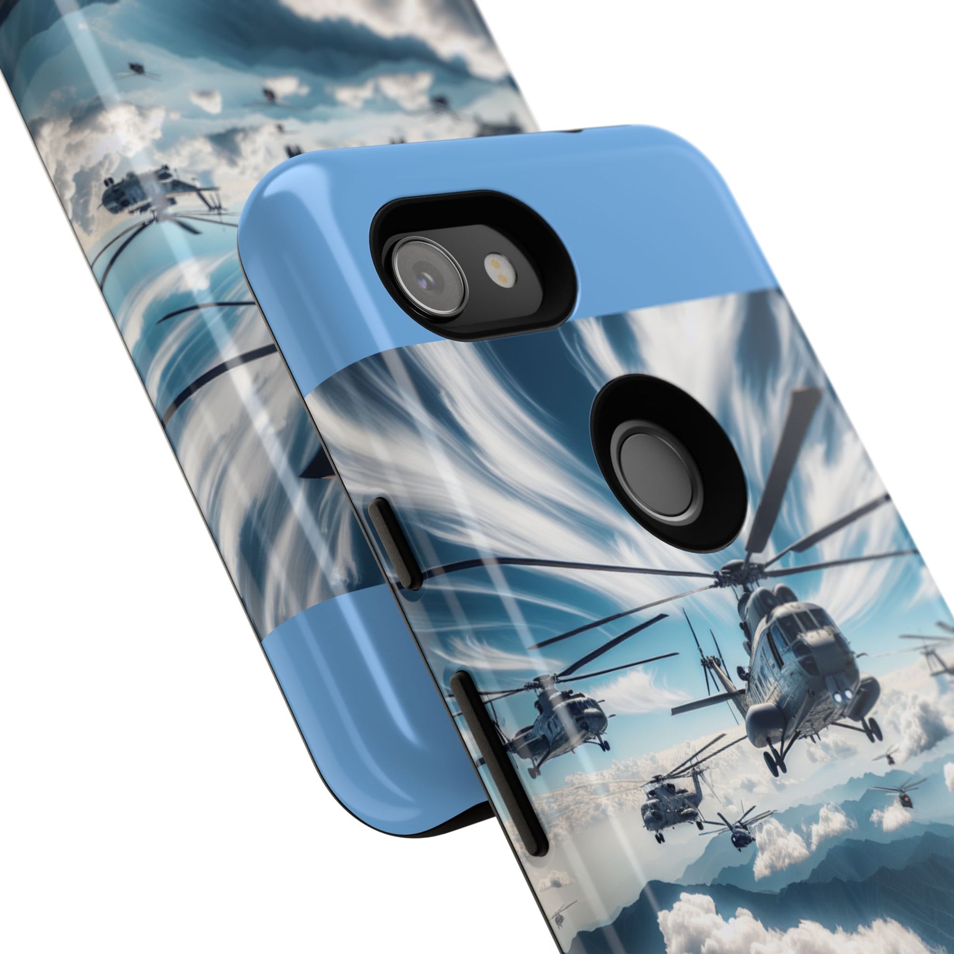 Tough Cases - Helicopter Design Phone Case, Military Style Cover, Unique Gift for Aviation Lovers, Durable Phone Protector, Hobbyist [...]