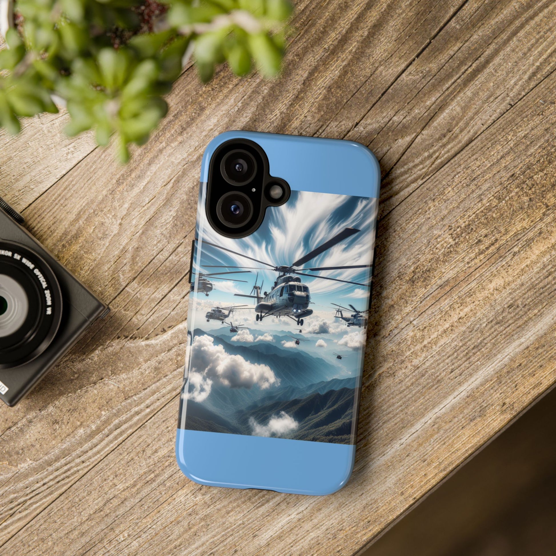 Tough Cases - Helicopter Design Phone Case, Military Style Cover, Unique Gift for Aviation Lovers, Durable Phone Protector, Hobbyist [...]