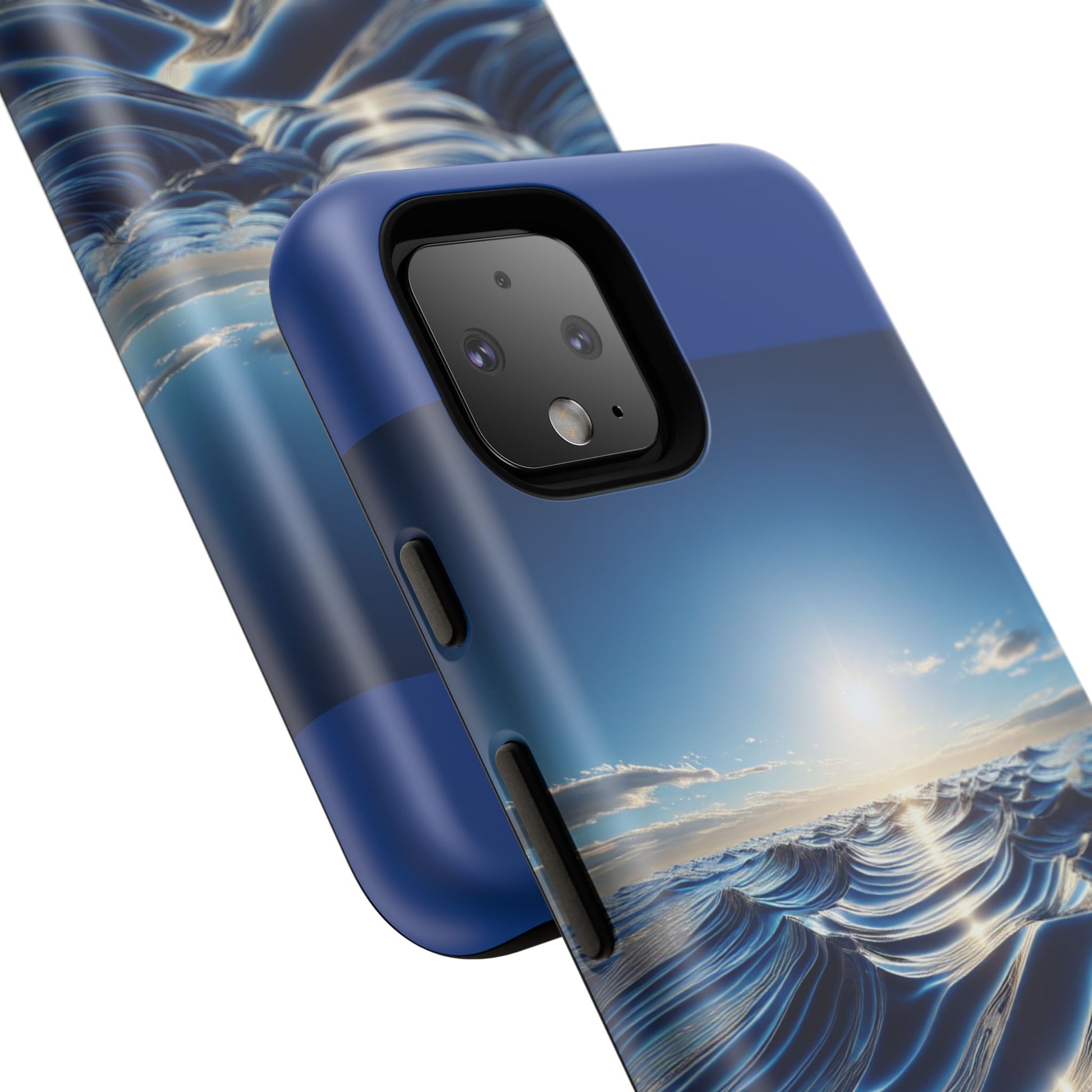 Ocean Wave Phone Case, Tough Phone Cover, Stylish Cell Case, Gift for Beach Lovers, Customizable Phone Accessory