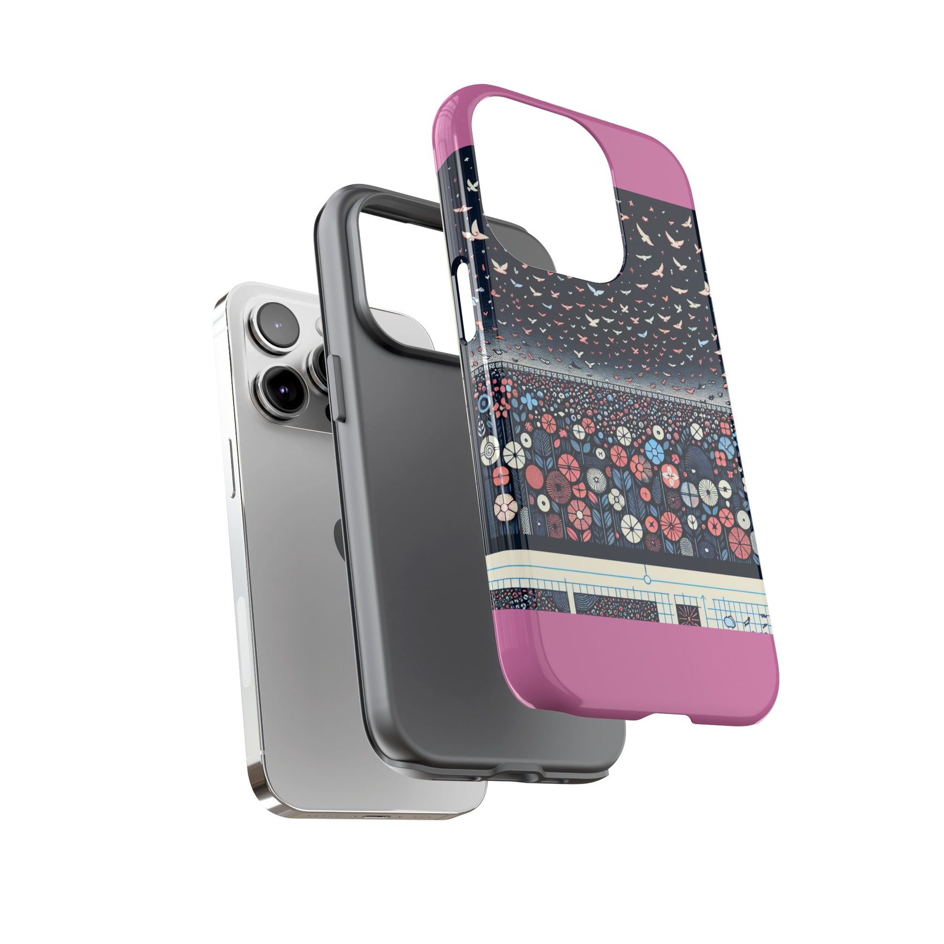 Floral Phone Case, Tough Cases for iPhone, Nature-Inspired Design, Gift for Her, Stylish Protection, Trending Accessory