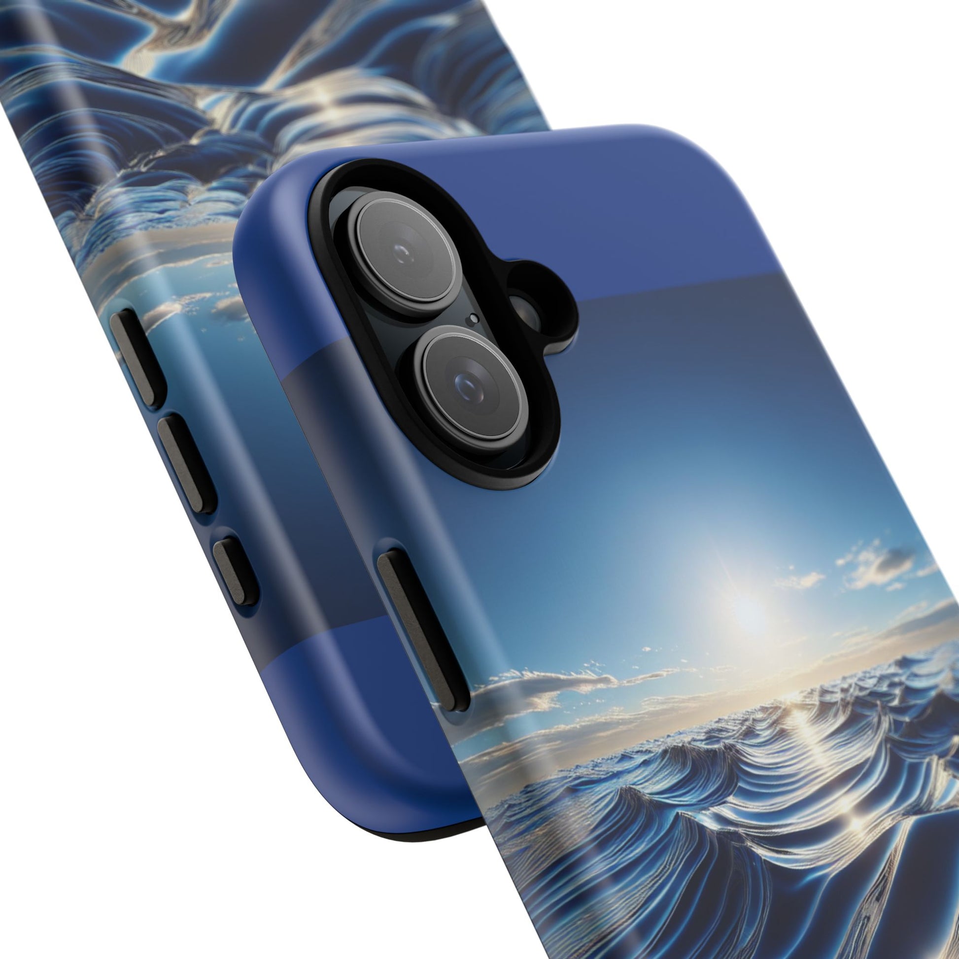 Ocean Wave Phone Case, Tough Phone Cover, Stylish Cell Case, Gift for Beach Lovers, Customizable Phone Accessory