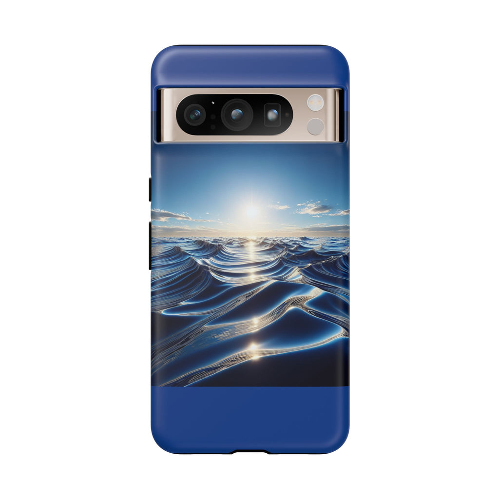 Ocean Wave Phone Case, Tough Phone Cover, Stylish Cell Case, Gift for Beach Lovers, Customizable Phone Accessory