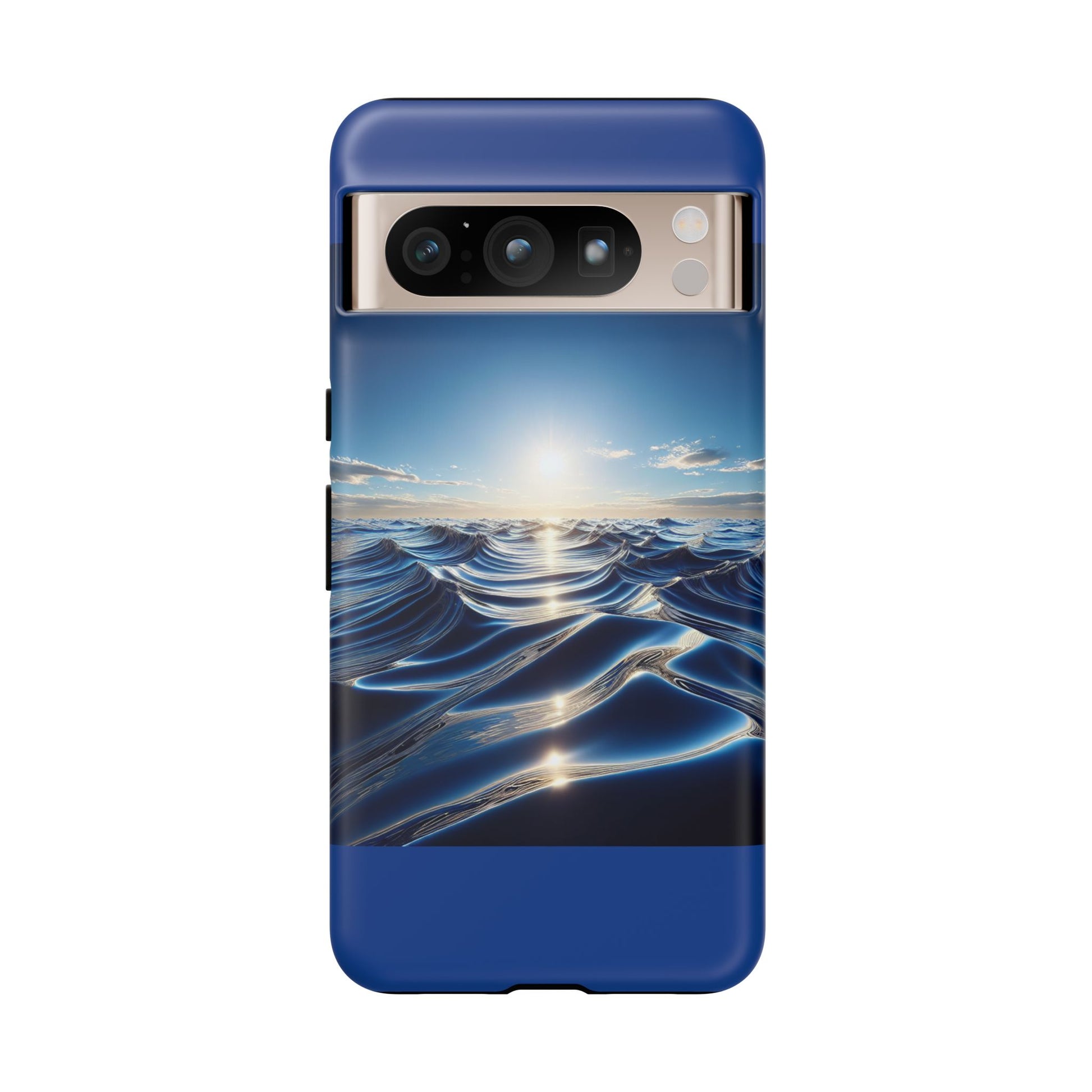 Ocean Wave Phone Case, Tough Phone Cover, Stylish Cell Case, Gift for Beach Lovers, Customizable Phone Accessory