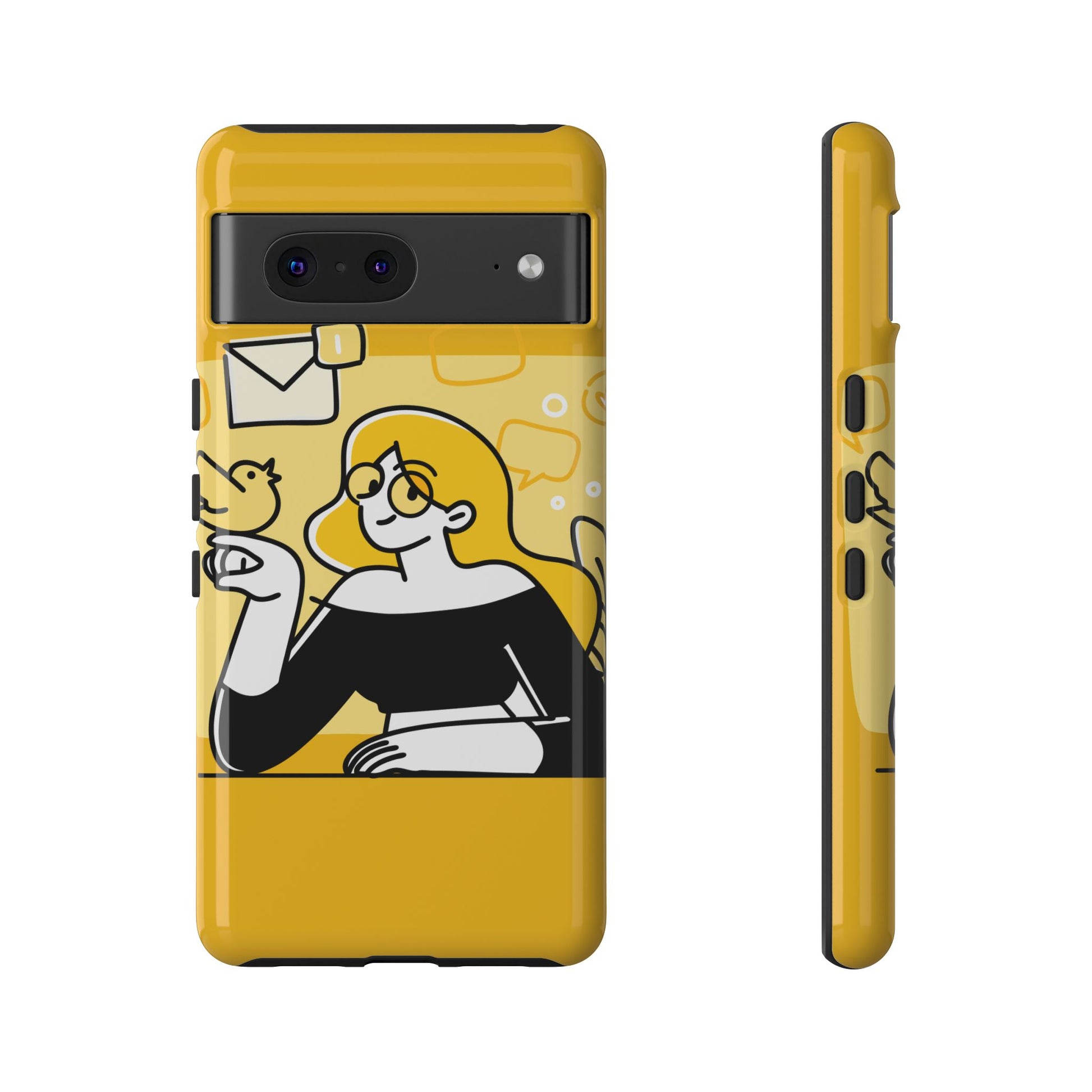 Chic Phone Case with Playful Design, Smartphone Cover, Unique Gift, Trendy Accessory, Eco-Friendly Case