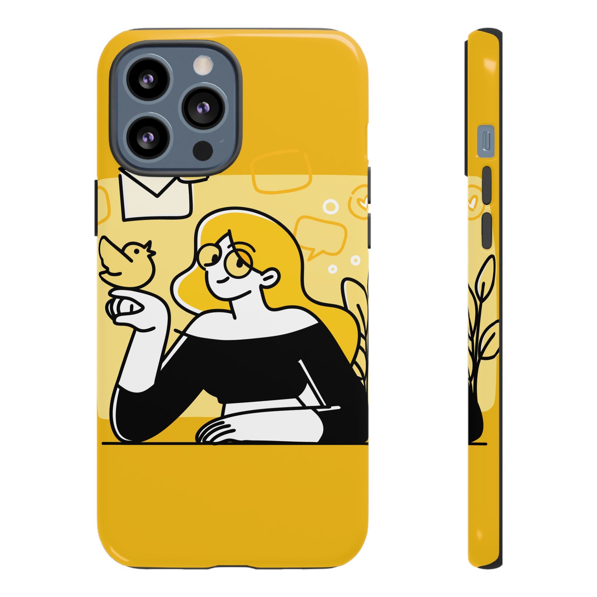 Chic Phone Case with Playful Design, Smartphone Cover, Unique Gift, Trendy Accessory, Eco-Friendly Case