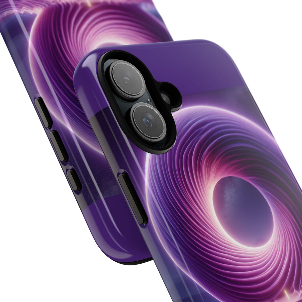 Colorful Phone Case with Swirling Design, Tough Phone Cover, Cosmic Phone Protector, Unique Gift for Tech Lovers, Stylish Smartphone Shell