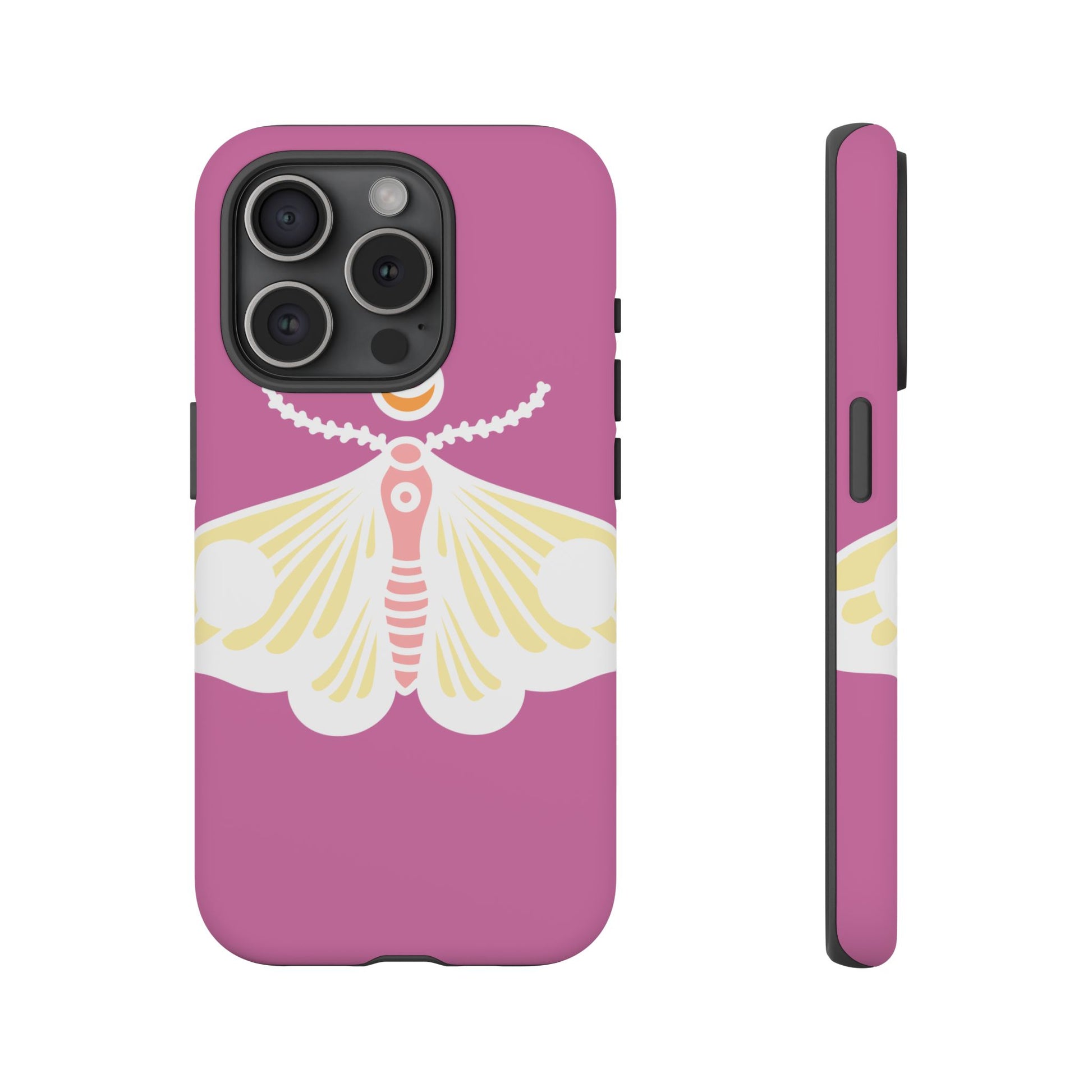 Colorful Moth Phone Case | Tough Cases for iPhone, Unique Gift, Nature Lovers, Boho Style, Trendy Accessories
