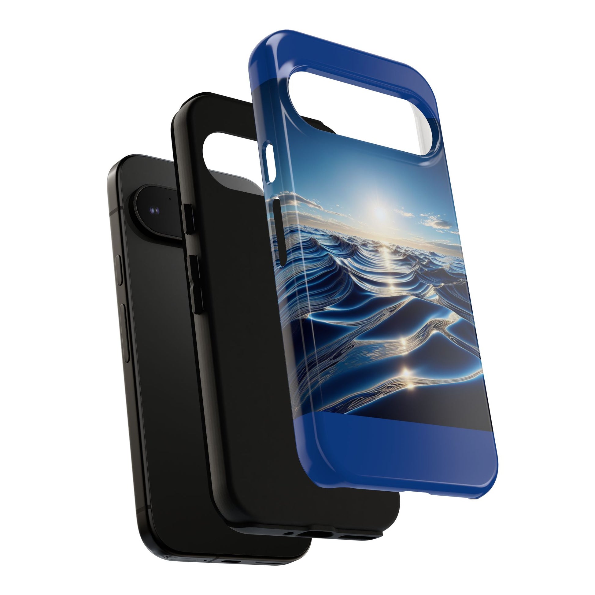 Ocean Wave Phone Case, Tough Phone Cover, Stylish Cell Case, Gift for Beach Lovers, Customizable Phone Accessory