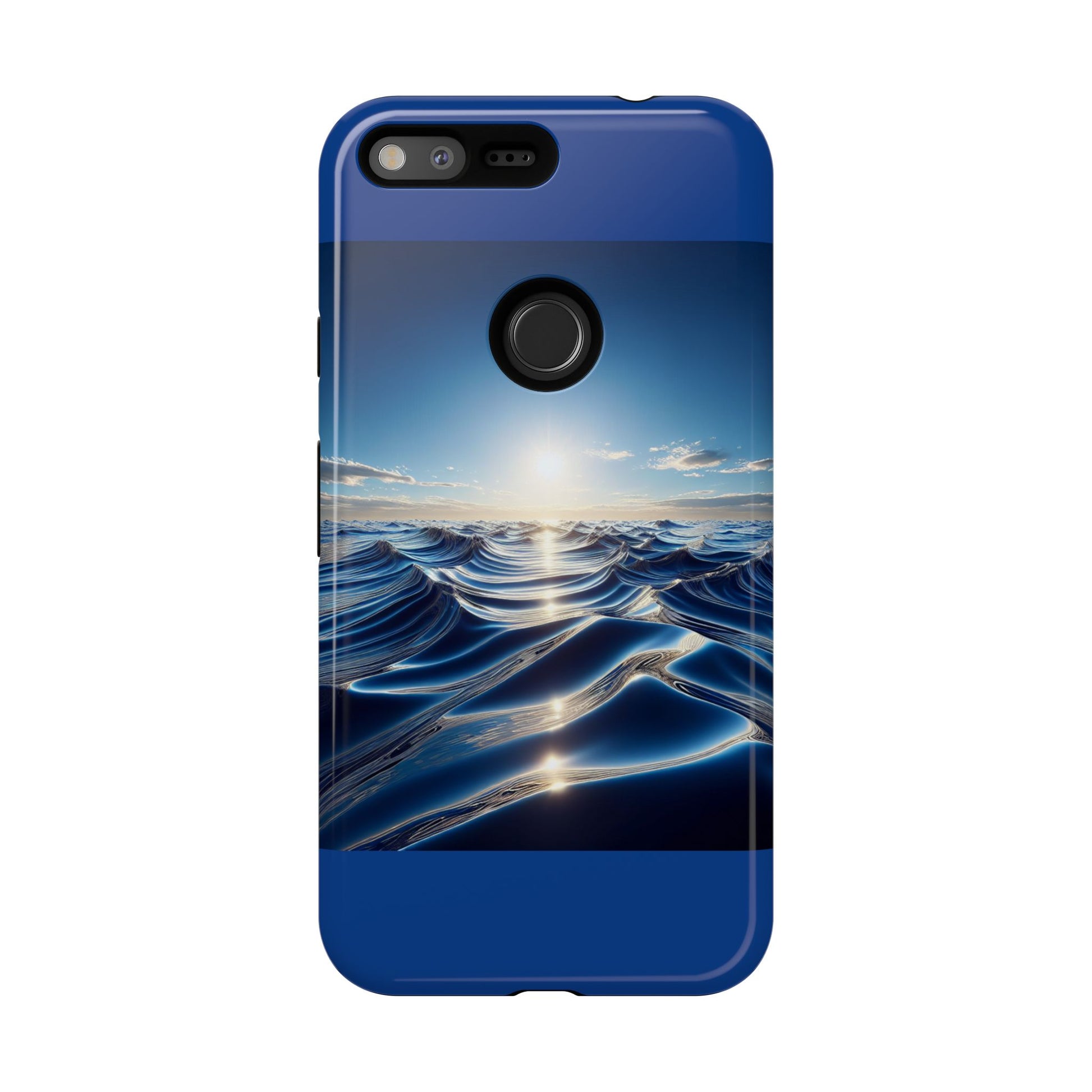 Ocean Wave Phone Case, Tough Phone Cover, Stylish Cell Case, Gift for Beach Lovers, Customizable Phone Accessory