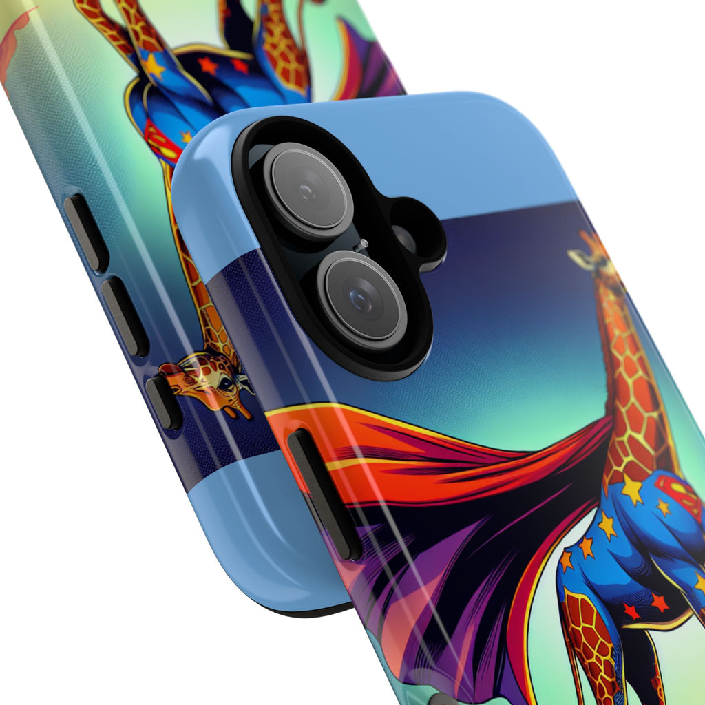 Superhero Giraffe Phone Case | Tough Cases, Unique Gifts, Animal Lover Accessories, Fun Tech Protectors, Cute Phone Covers, Birthday Gift
