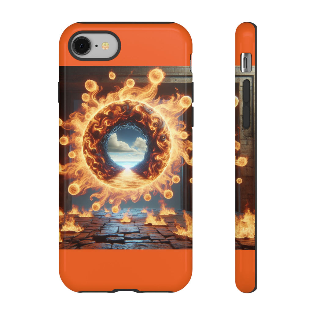 Vibrant Phone Case, Tough Cases for Gamers, Fire Element Phone Cover, Unique Protector, Game Lover Gifts