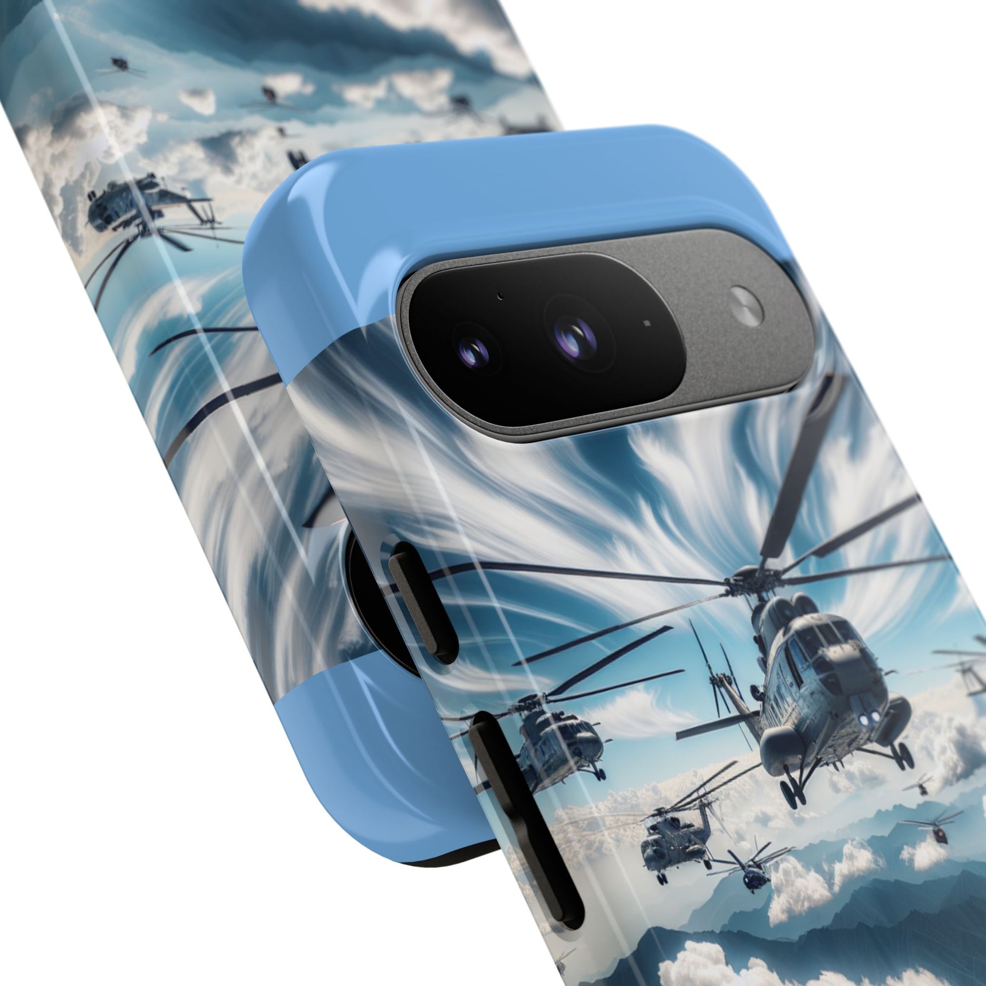 Tough Cases - Helicopter Design Phone Case, Military Style Cover, Unique Gift for Aviation Lovers, Durable Phone Protector, Hobbyist [...]