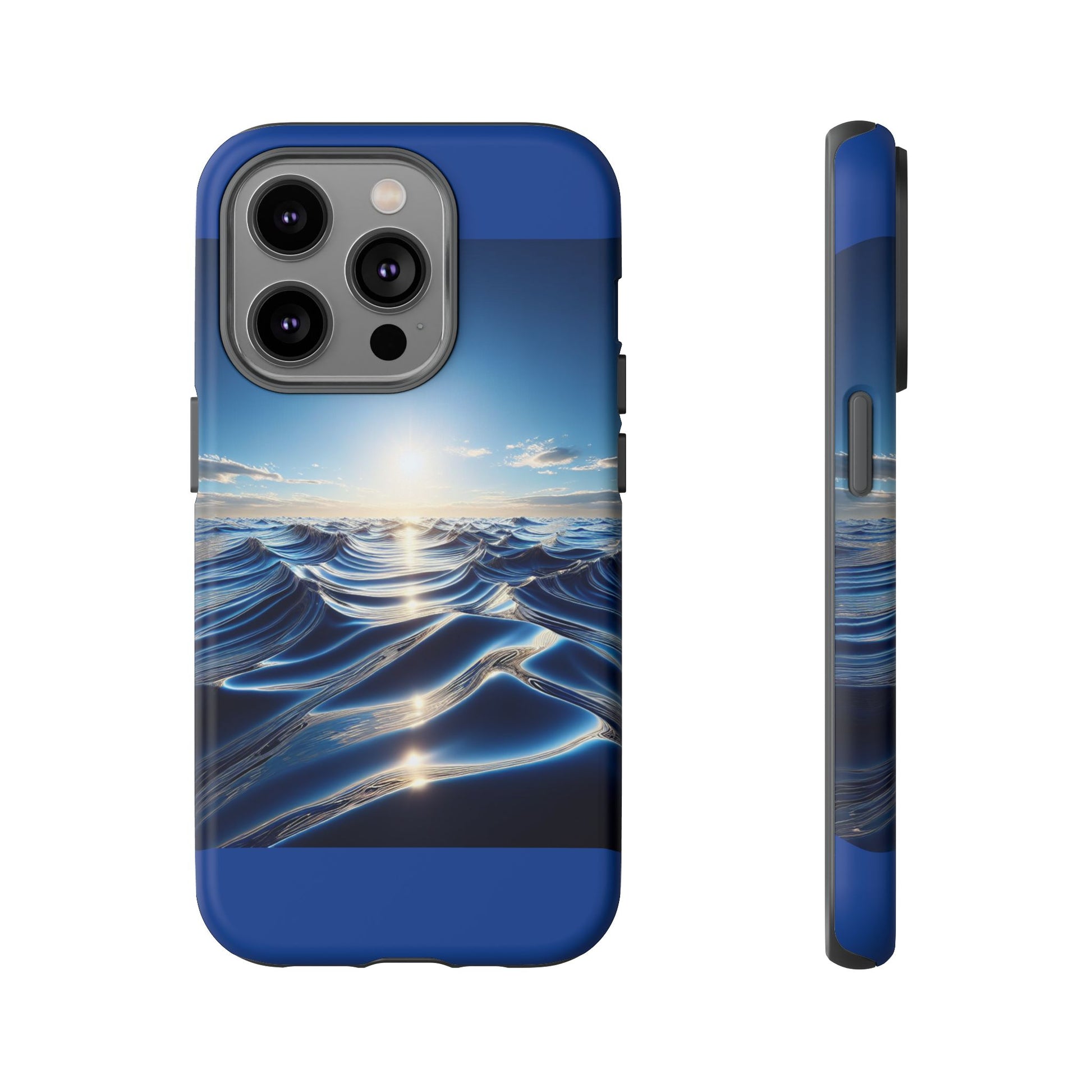 Ocean Wave Phone Case, Tough Phone Cover, Stylish Cell Case, Gift for Beach Lovers, Customizable Phone Accessory
