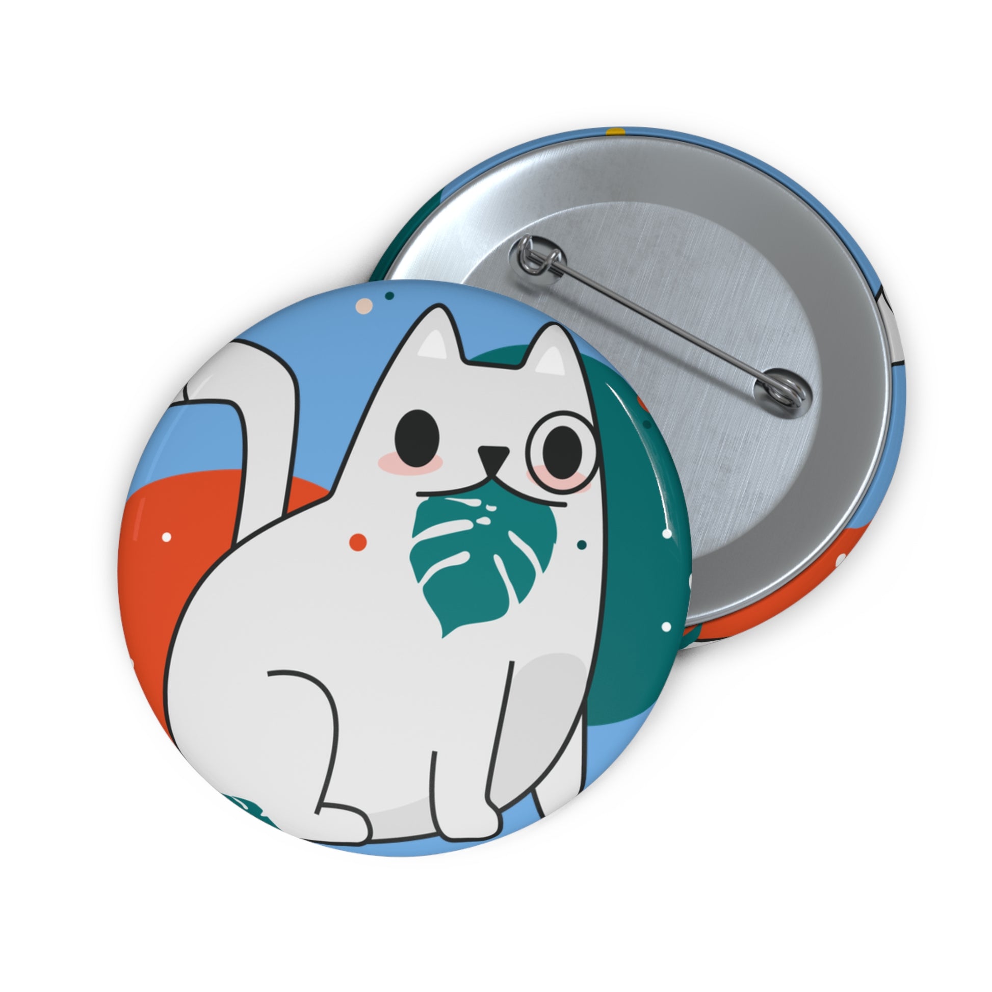 Custom Cat Pin Buttons - Fun Accessories for Animal Lovers, Cute Gifts for Birthdays, Pet Lovers, Cute Fashion, and Events