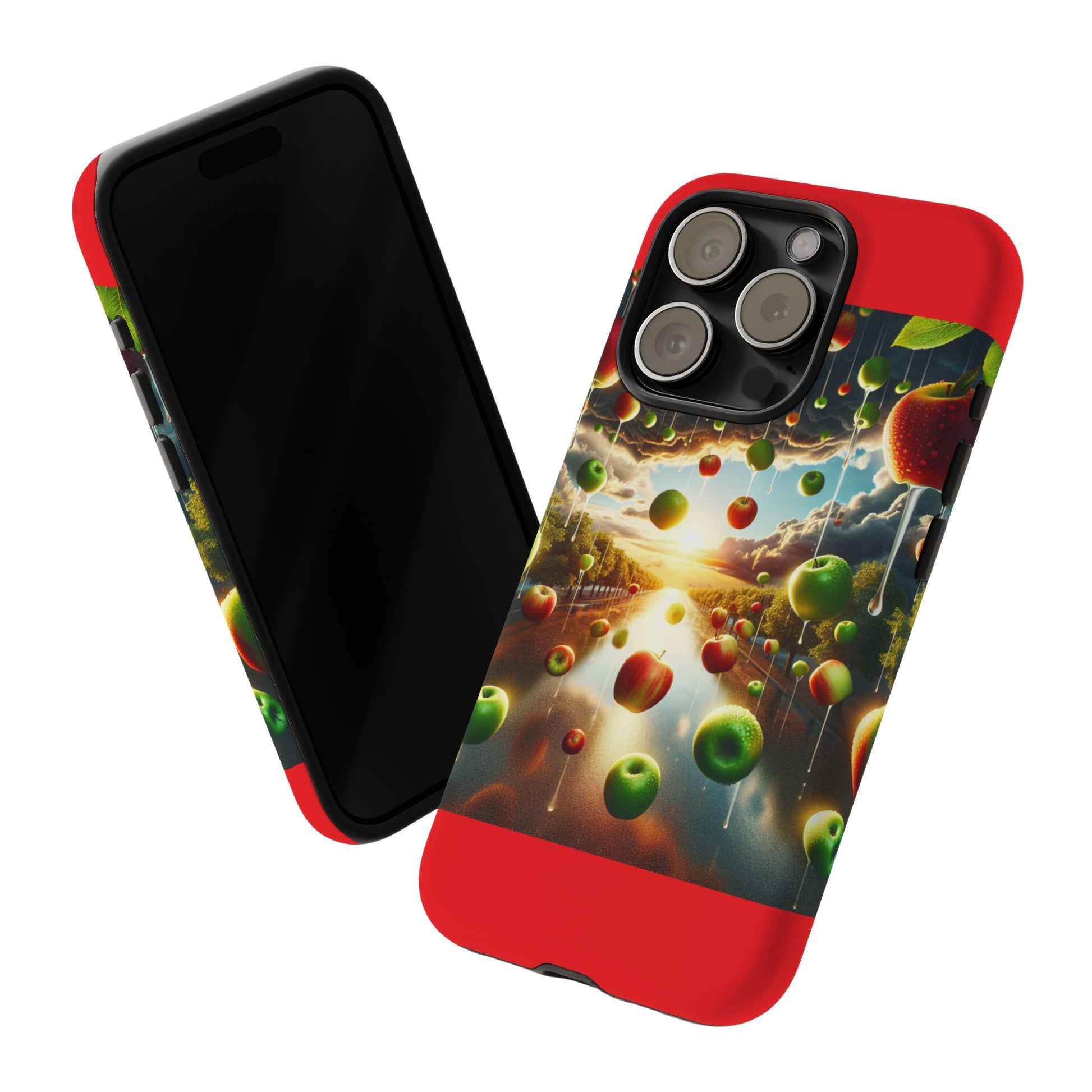 Vibrant Phone Case with Artistic Apple Design, Unique Gift for Art Lovers, Trendy Accessory for Any Occasion, Stylish Smartphone Cover