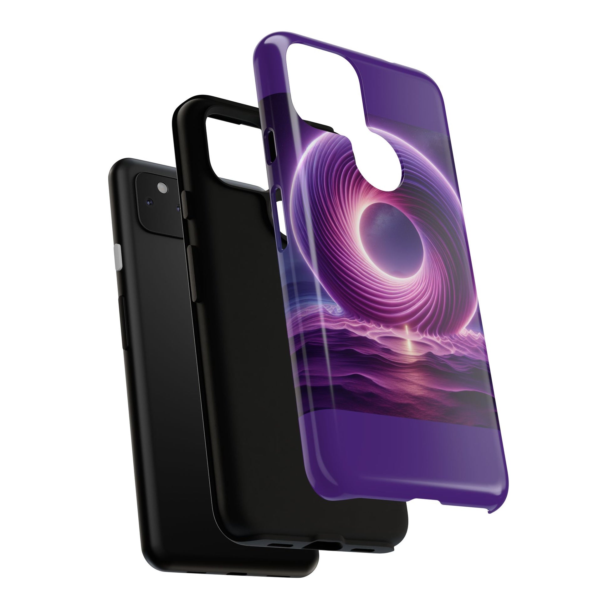 Colorful Phone Case with Swirling Design, Tough Phone Cover, Cosmic Phone Protector, Unique Gift for Tech Lovers, Stylish Smartphone Shell