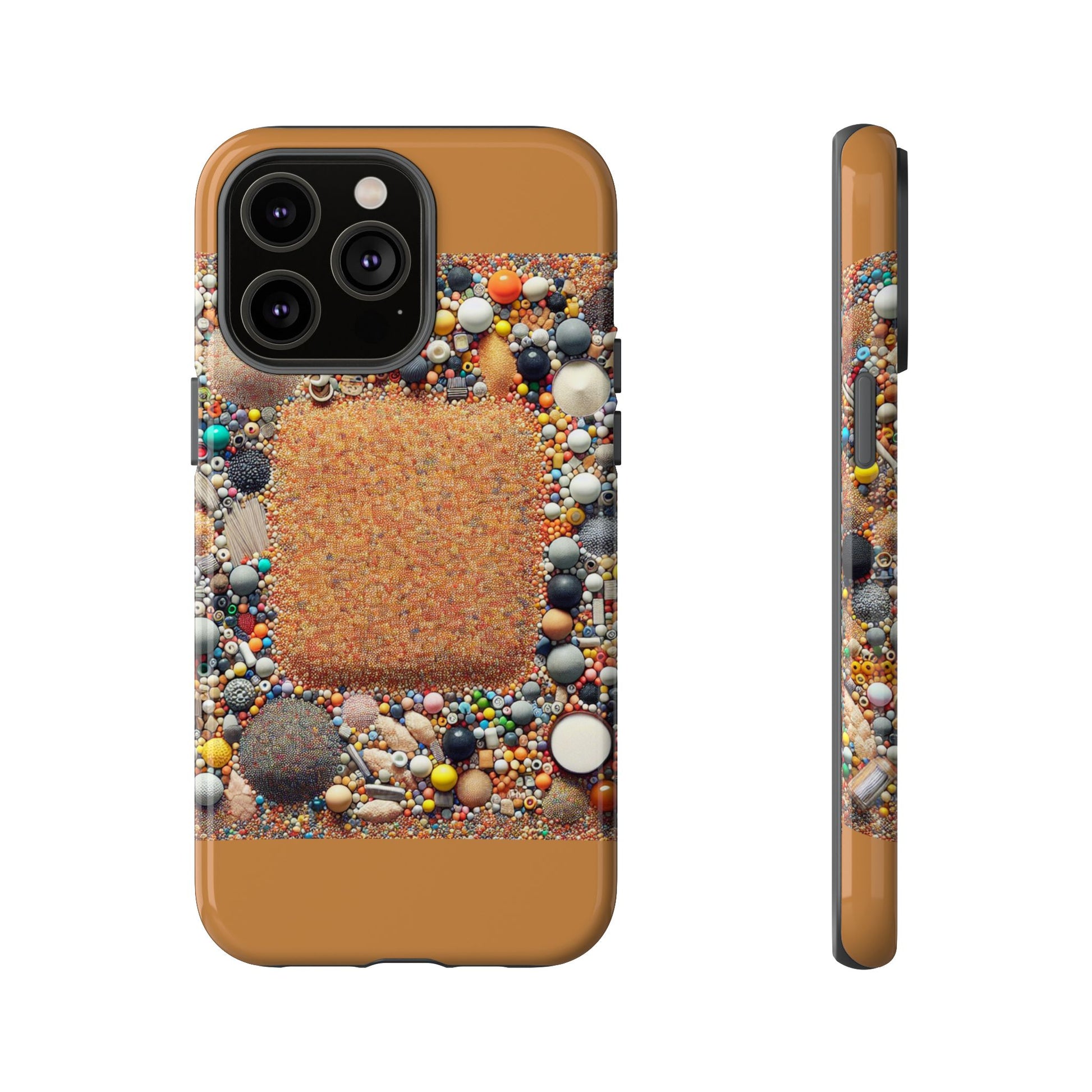 Colorful Phone Case with Unique Texture, Tough Case, Phone Accessory, Trendy Design, Gift for Tech Lovers, Durable Protection