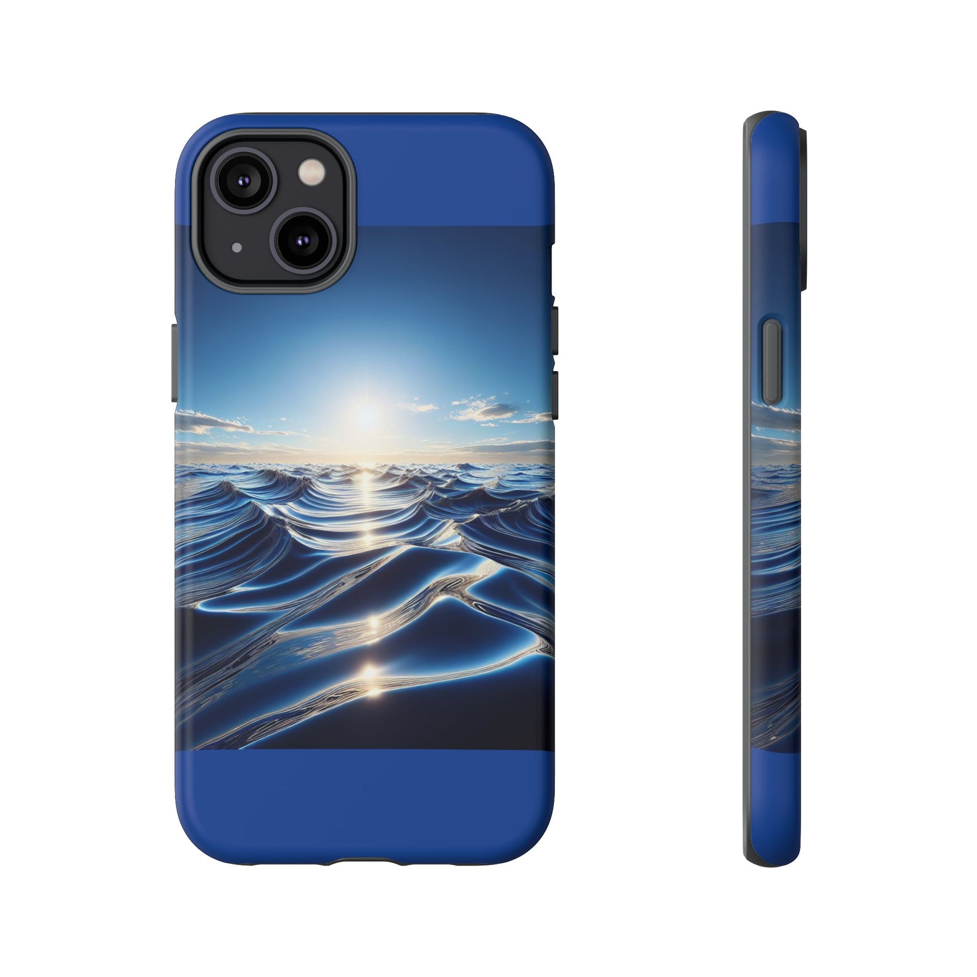 Ocean Wave Phone Case, Tough Phone Cover, Stylish Cell Case, Gift for Beach Lovers, Customizable Phone Accessory