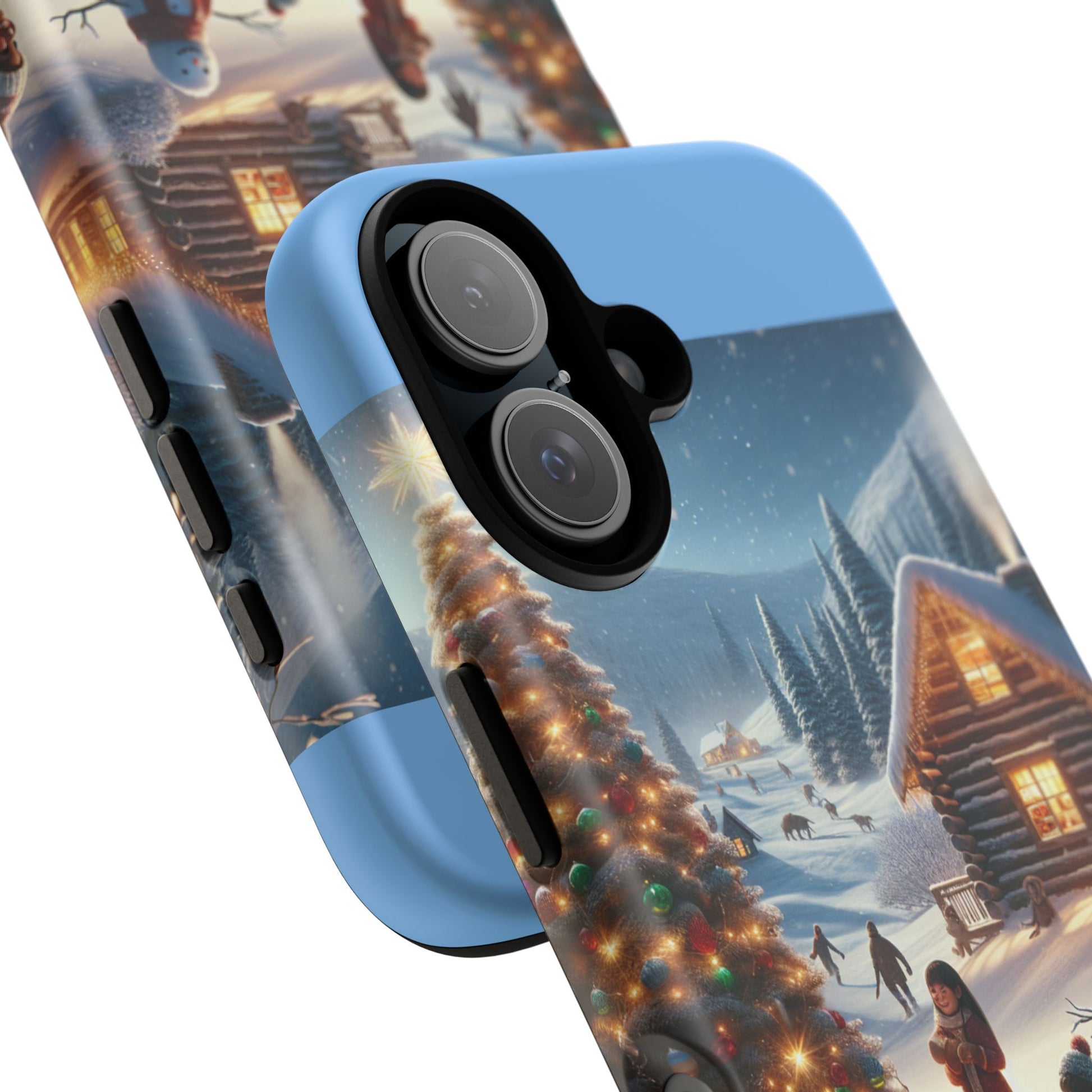 Winter Wonderland Phone Case, Holiday Gift for Him/Her, Cute Christmas Phone Cover, Unique Winter Scene Case, Festive Tech Accessories