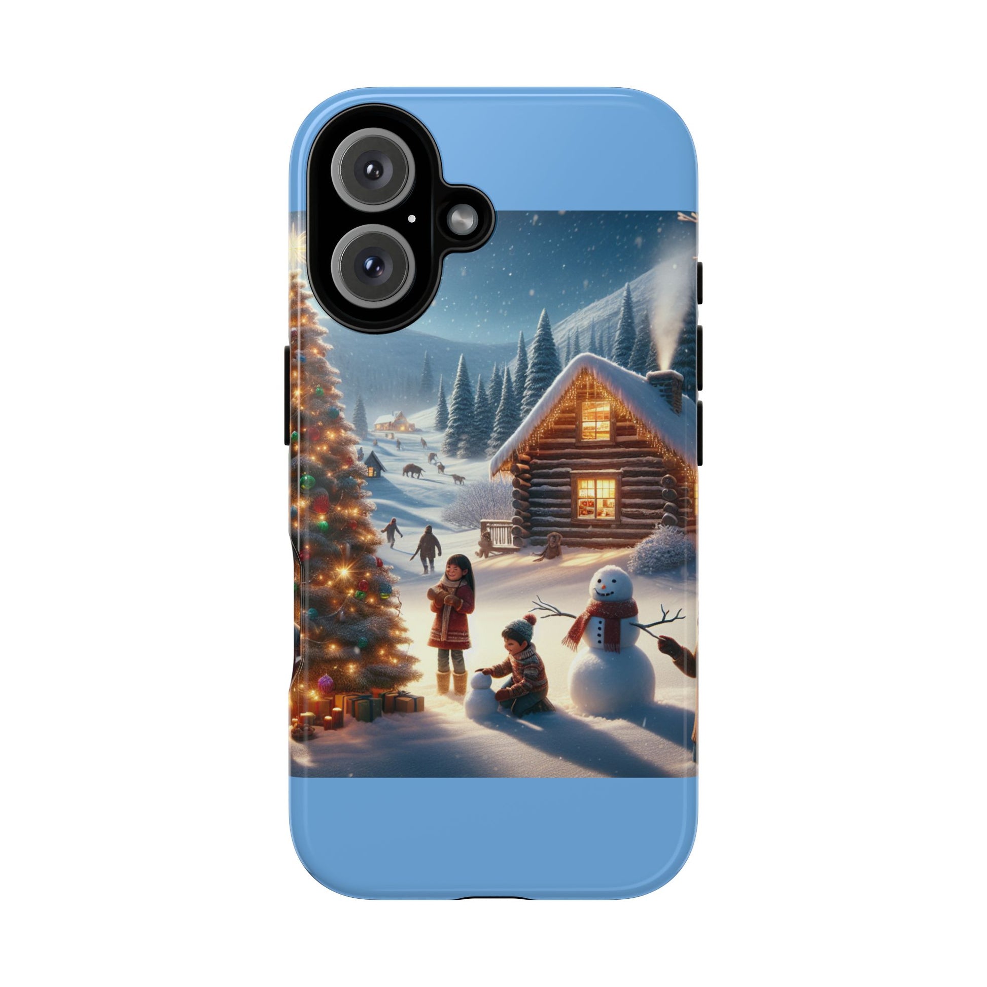 Winter Wonderland Phone Case, Holiday Gift for Him/Her, Cute Christmas Phone Cover, Unique Winter Scene Case, Festive Tech Accessories