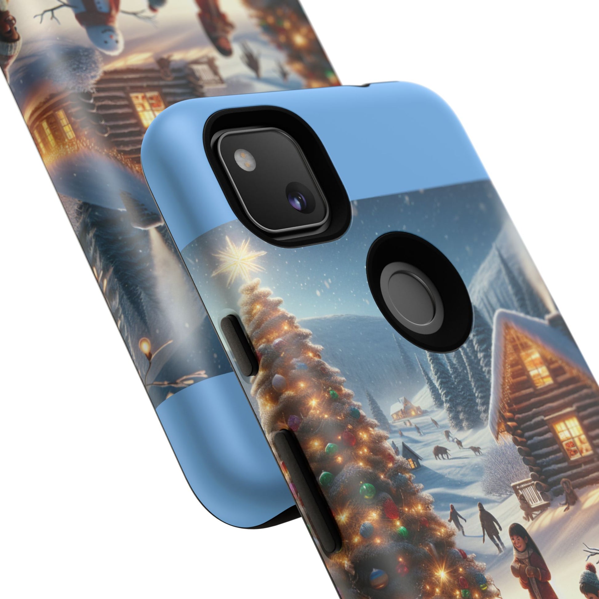 Winter Wonderland Phone Case, Holiday Gift for Him/Her, Cute Christmas Phone Cover, Unique Winter Scene Case, Festive Tech Accessories