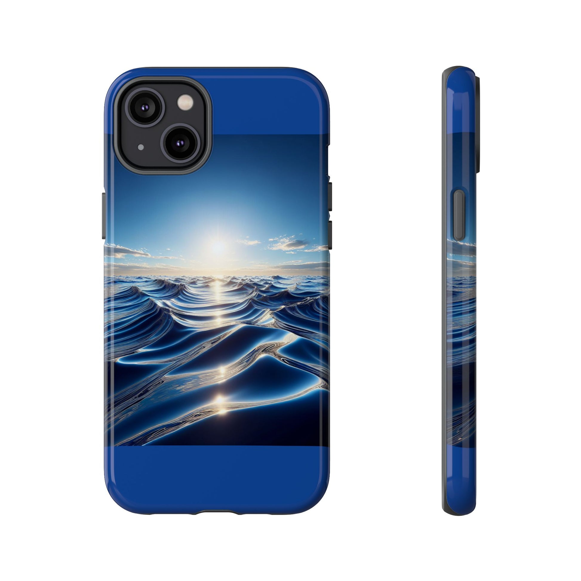 Ocean Wave Phone Case, Tough Phone Cover, Stylish Cell Case, Gift for Beach Lovers, Customizable Phone Accessory