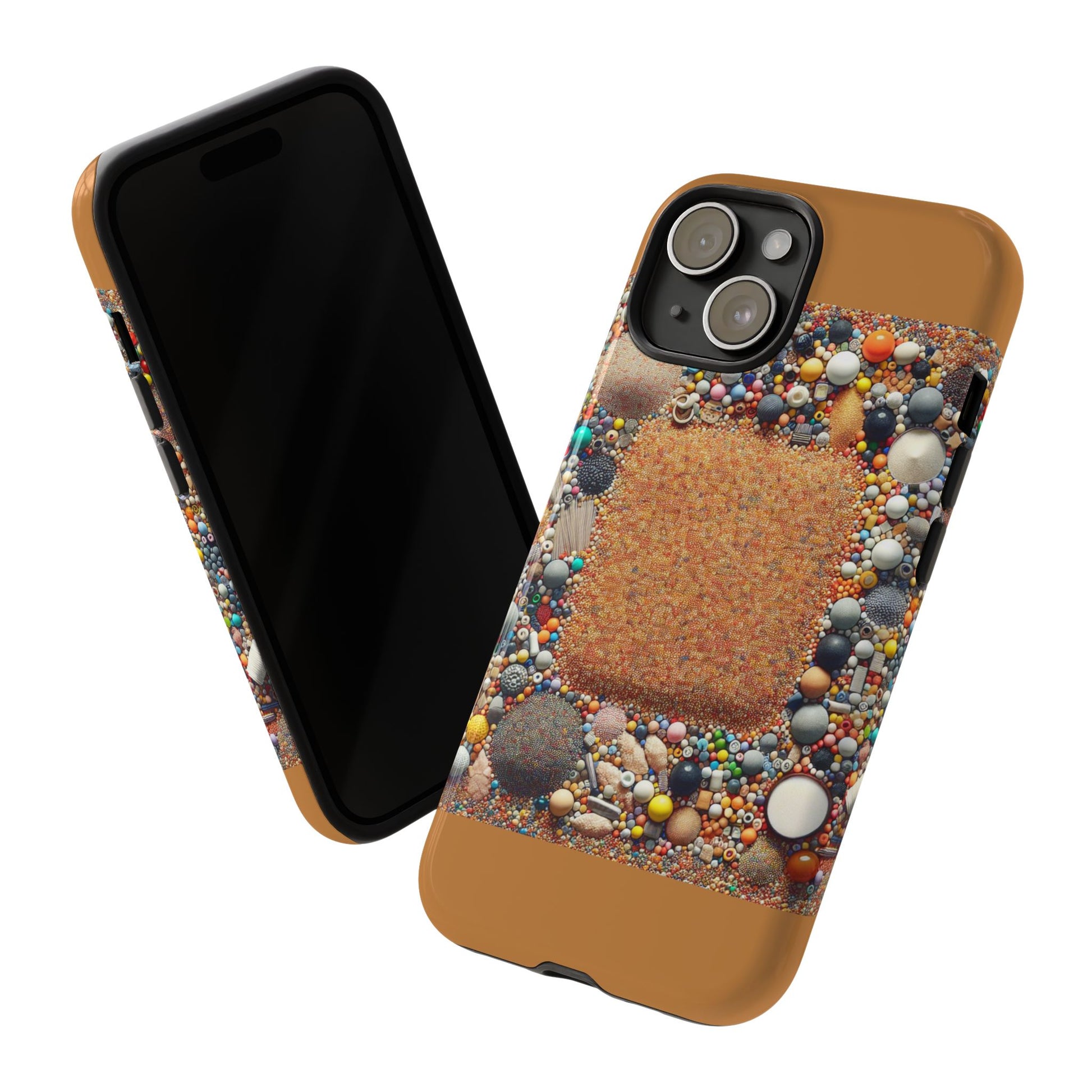 Colorful Phone Case with Unique Texture, Tough Case, Phone Accessory, Trendy Design, Gift for Tech Lovers, Durable Protection