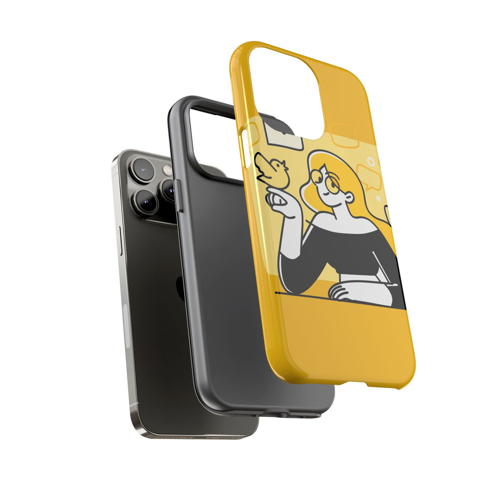 Chic Phone Case with Playful Design, Smartphone Cover, Unique Gift, Trendy Accessory, Eco-Friendly Case