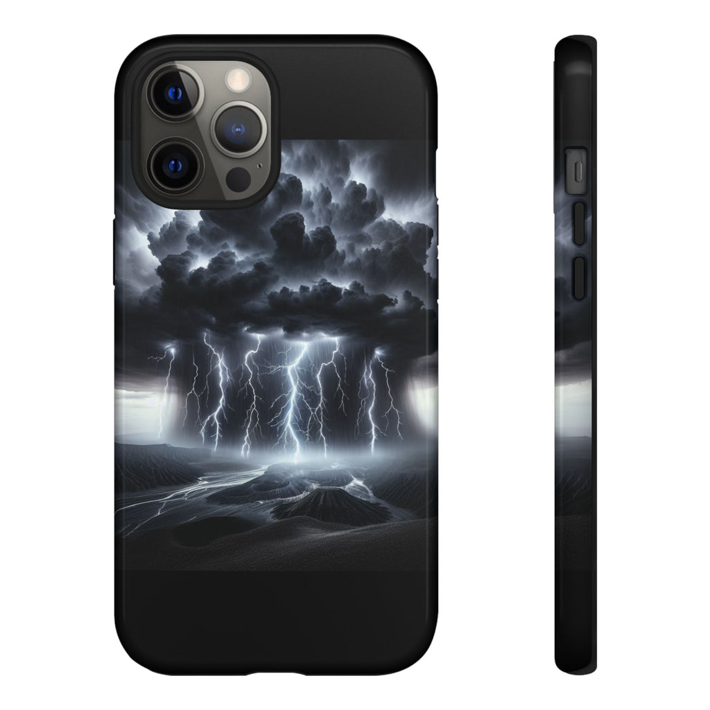 Tough Cases for the Bold: Stormy Thunder Phone Case, Lightning Protection, Durable Cover for Adventurers, Unique Gift for Nature [...]