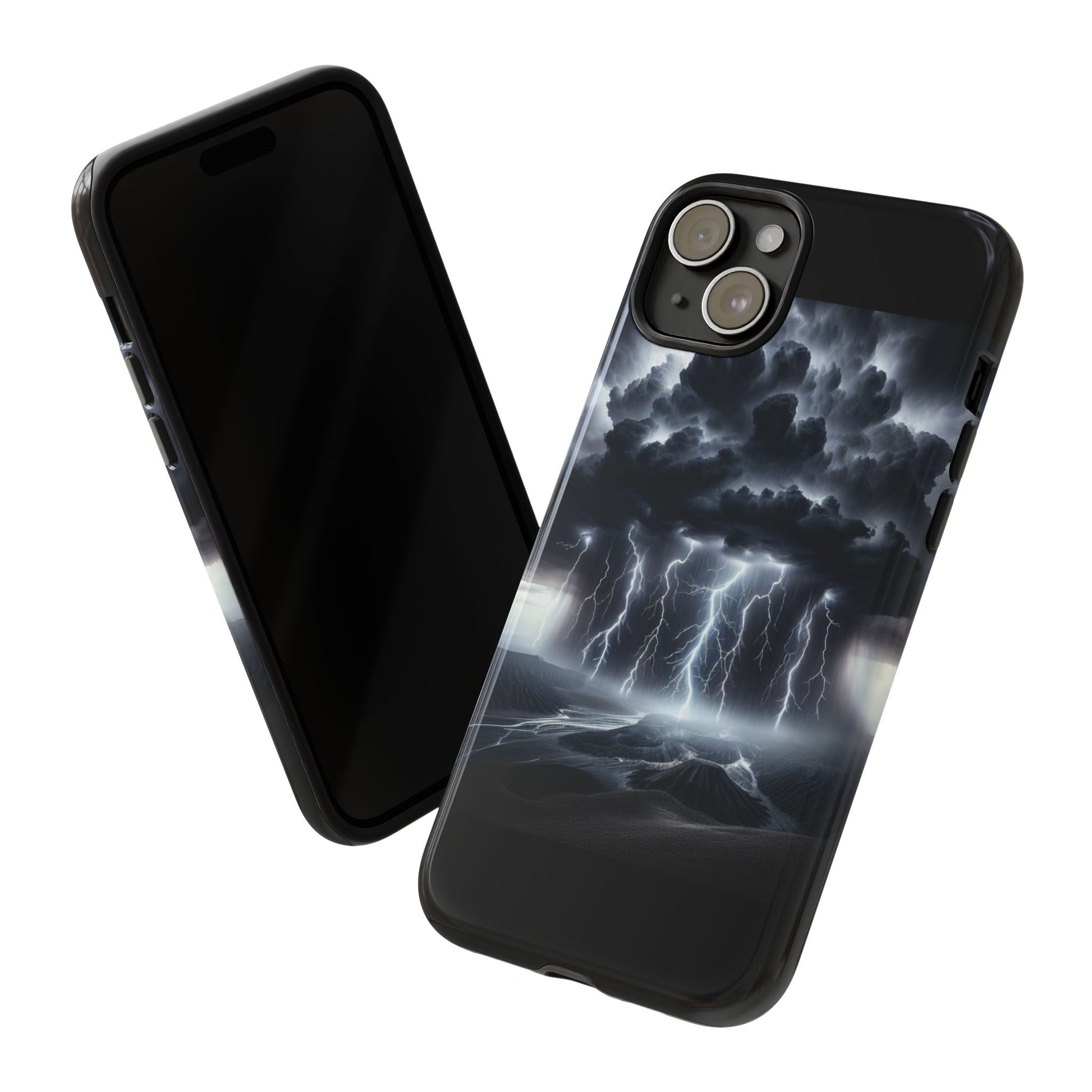 Tough Cases for the Bold: Stormy Thunder Phone Case, Lightning Protection, Durable Cover for Adventurers, Unique Gift for Nature [...]