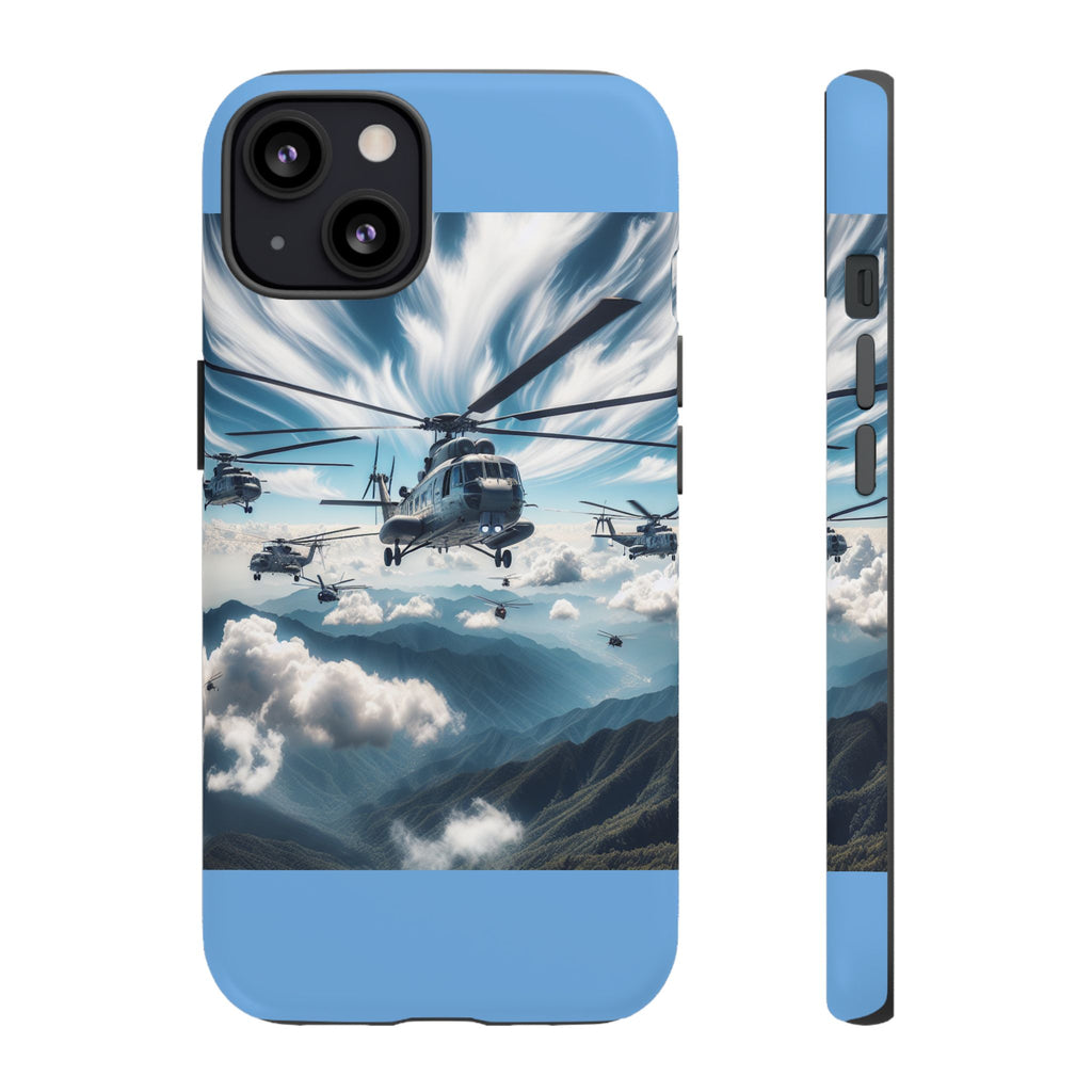 Tough Cases - Helicopter Design Phone Case, Military Style Cover, Unique Gift for Aviation Lovers, Durable Phone Protector, Hobbyist [...]