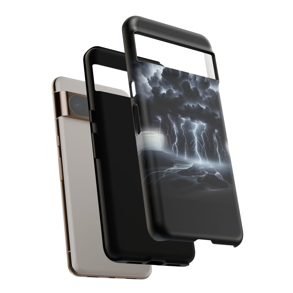 Tough Cases for the Bold: Stormy Thunder Phone Case, Lightning Protection, Durable Cover for Adventurers, Unique Gift for Nature [...]