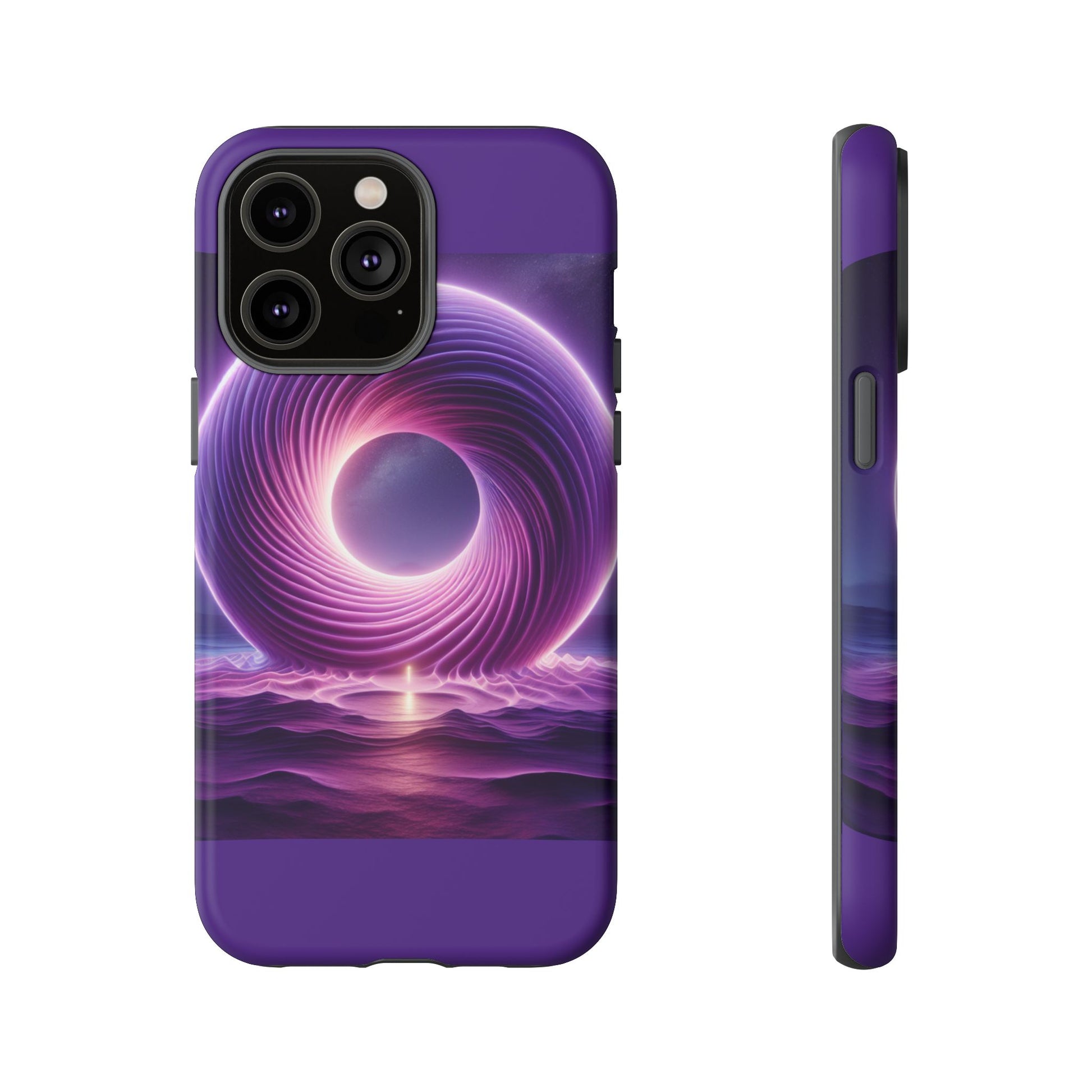 Colorful Phone Case with Swirling Design, Tough Phone Cover, Cosmic Phone Protector, Unique Gift for Tech Lovers, Stylish Smartphone Shell