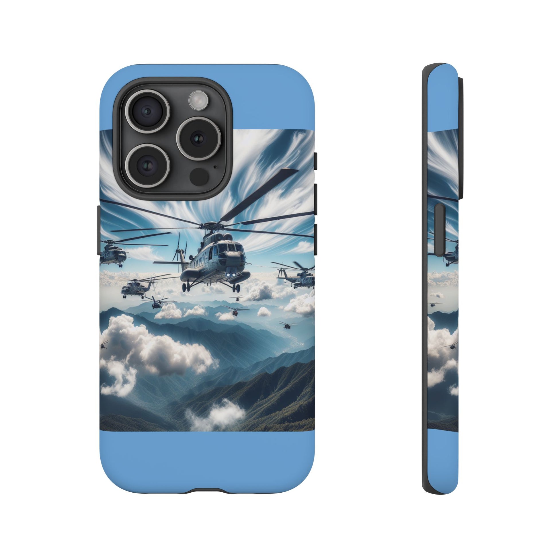Tough Cases - Helicopter Design Phone Case, Military Style Cover, Unique Gift for Aviation Lovers, Durable Phone Protector, Hobbyist [...]