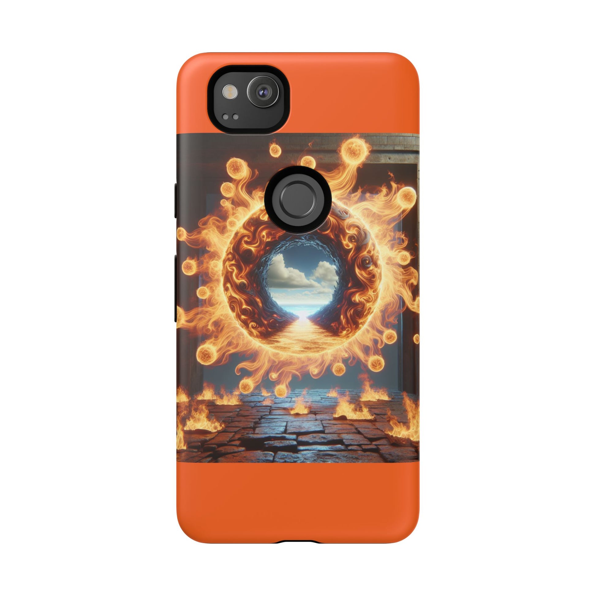 Vibrant Phone Case, Tough Cases for Gamers, Fire Element Phone Cover, Unique Protector, Game Lover Gifts