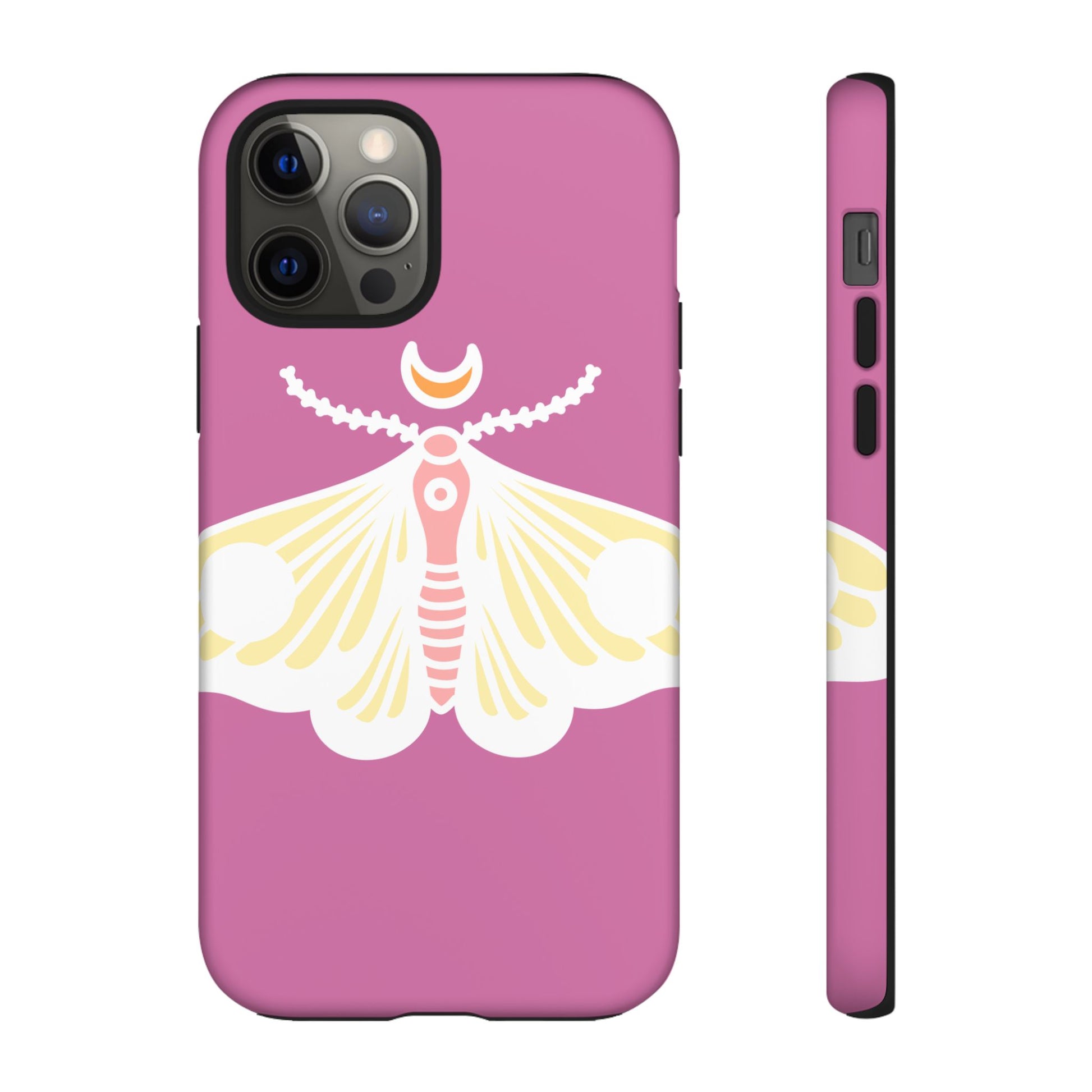 Colorful Moth Phone Case | Tough Cases for iPhone, Unique Gift, Nature Lovers, Boho Style, Trendy Accessories