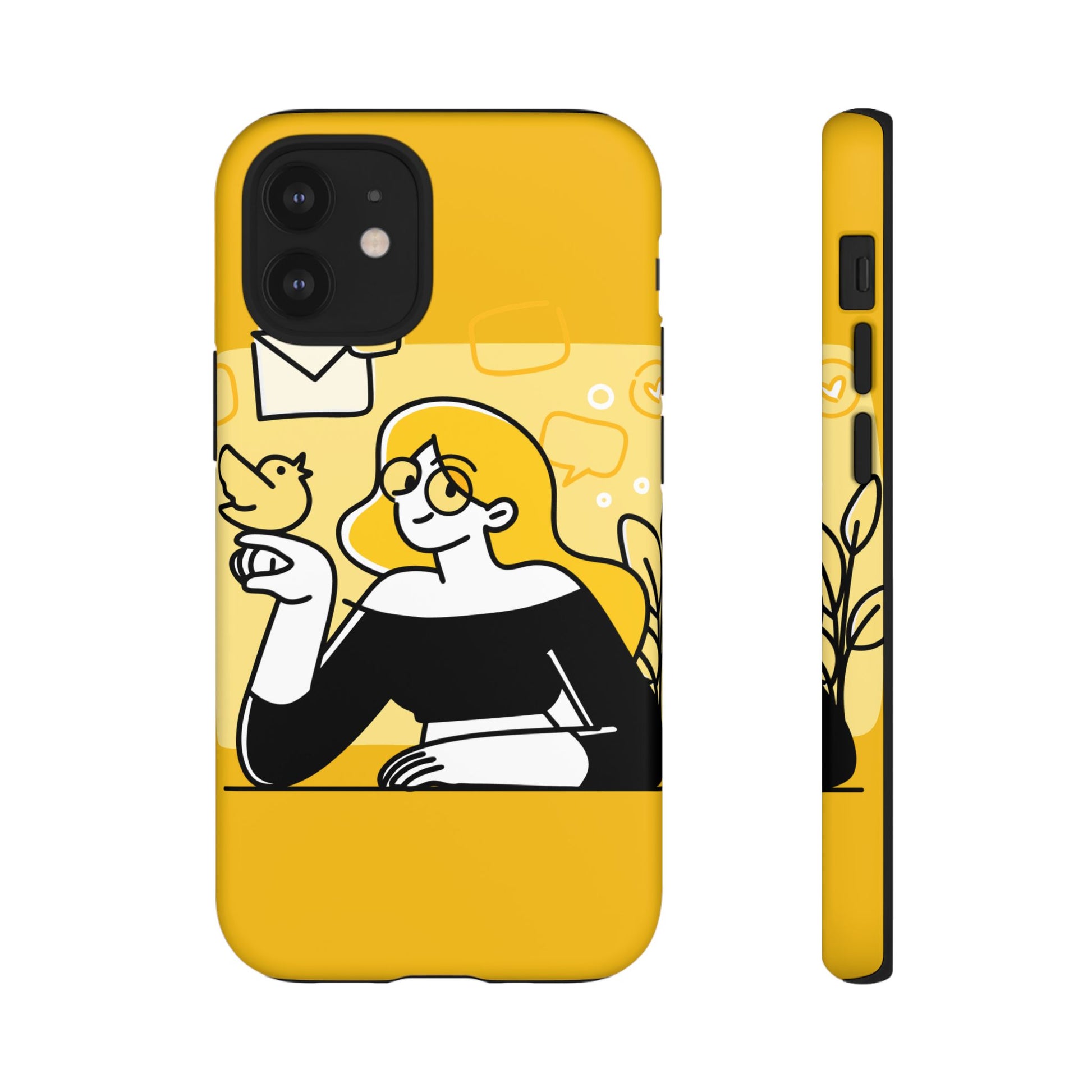 Chic Phone Case with Playful Design, Smartphone Cover, Unique Gift, Trendy Accessory, Eco-Friendly Case