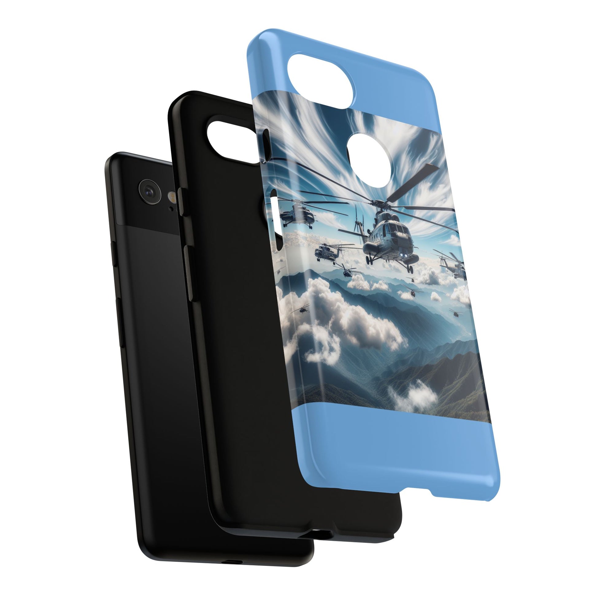 Tough Cases - Helicopter Design Phone Case, Military Style Cover, Unique Gift for Aviation Lovers, Durable Phone Protector, Hobbyist [...]