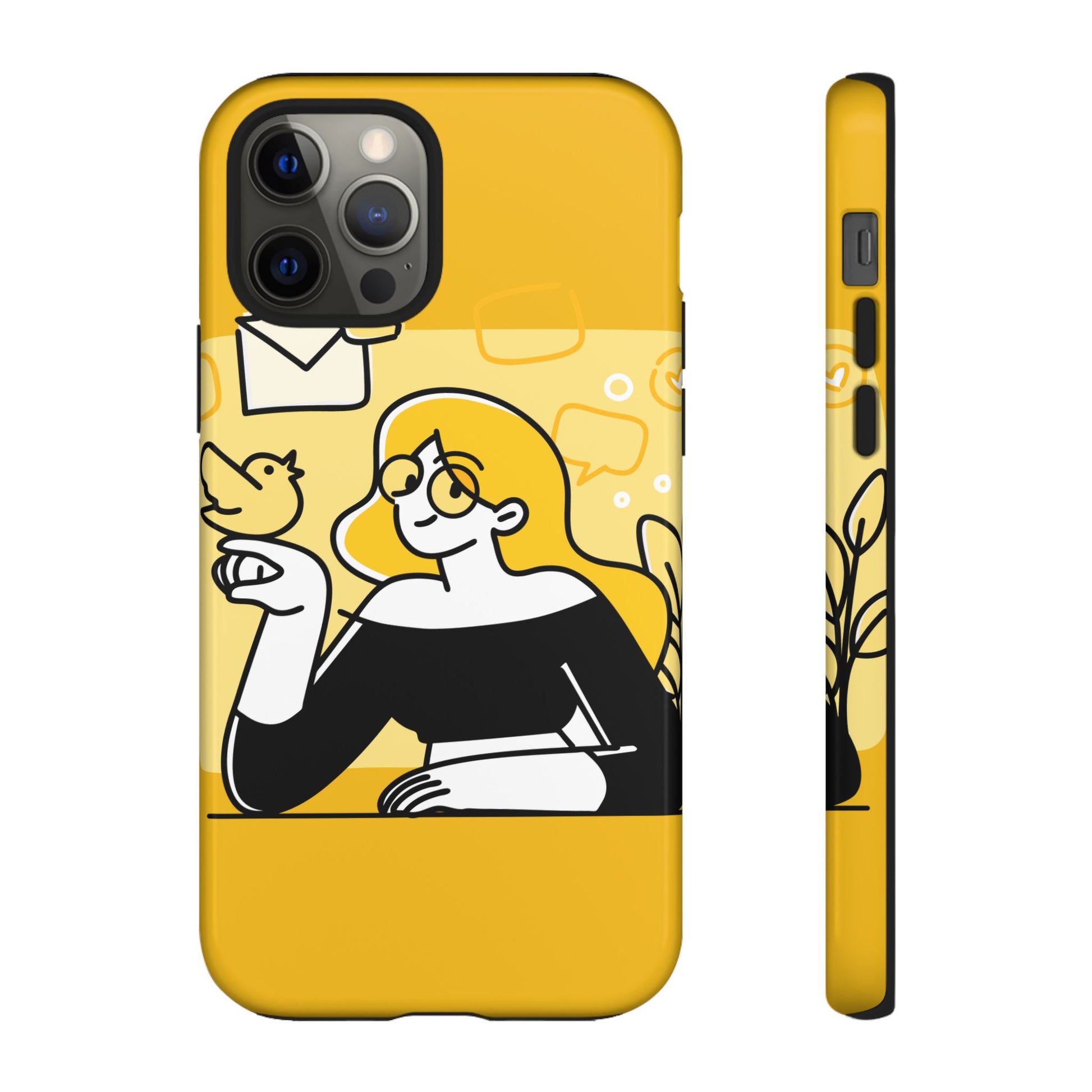 Chic Phone Case with Playful Design, Smartphone Cover, Unique Gift, Trendy Accessory, Eco-Friendly Case