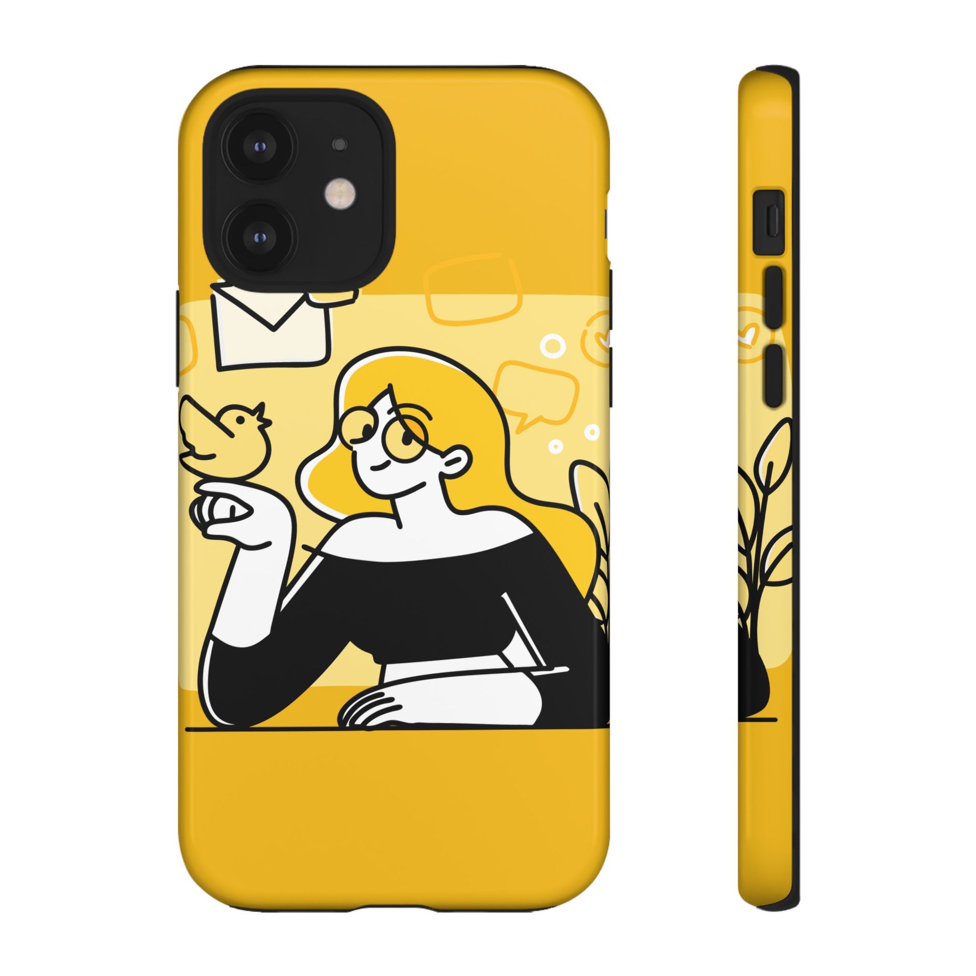 Chic Phone Case with Playful Design, Smartphone Cover, Unique Gift, Trendy Accessory, Eco-Friendly Case