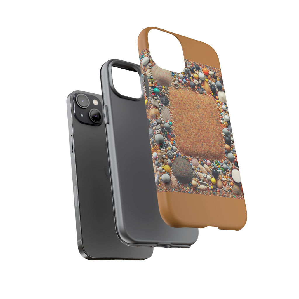 Colorful Phone Case with Unique Texture, Tough Case, Phone Accessory, Trendy Design, Gift for Tech Lovers, Durable Protection