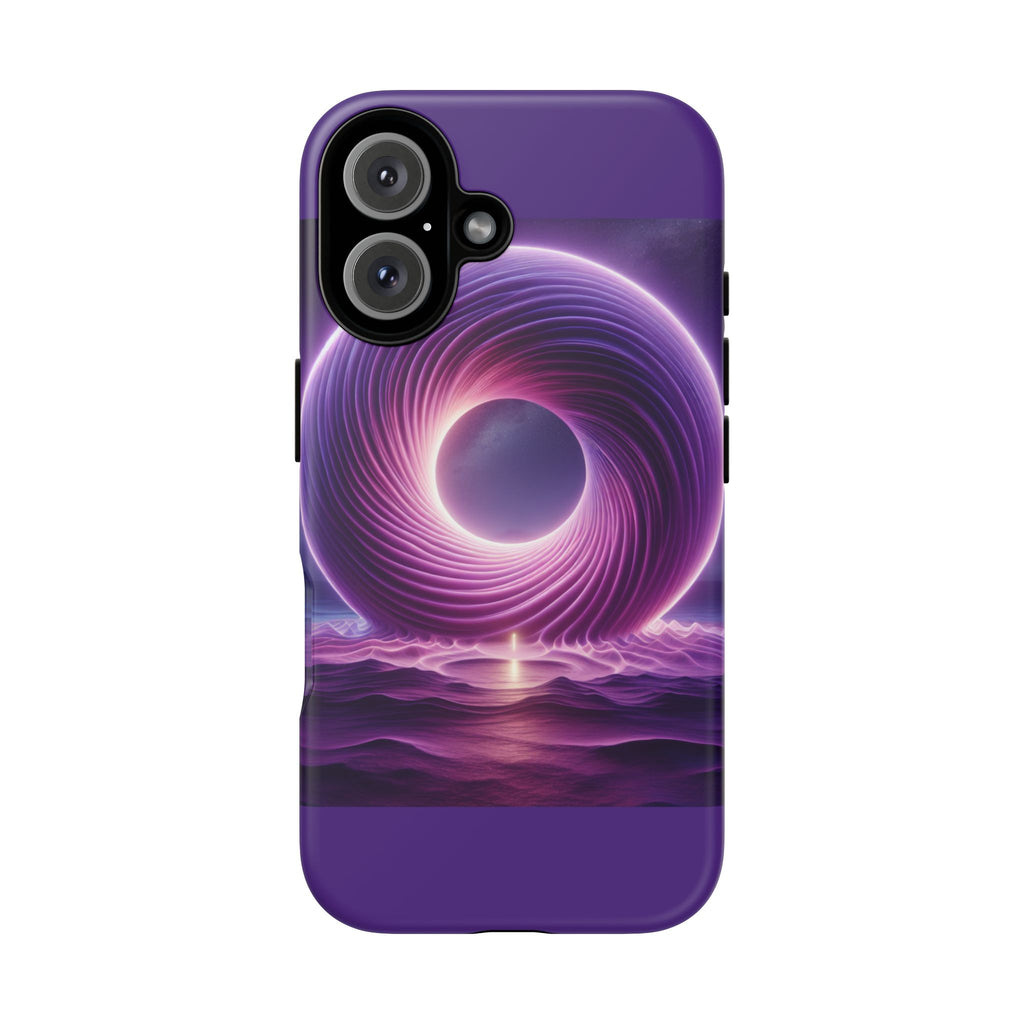 Colorful Phone Case with Swirling Design, Tough Phone Cover, Cosmic Phone Protector, Unique Gift for Tech Lovers, Stylish Smartphone Shell