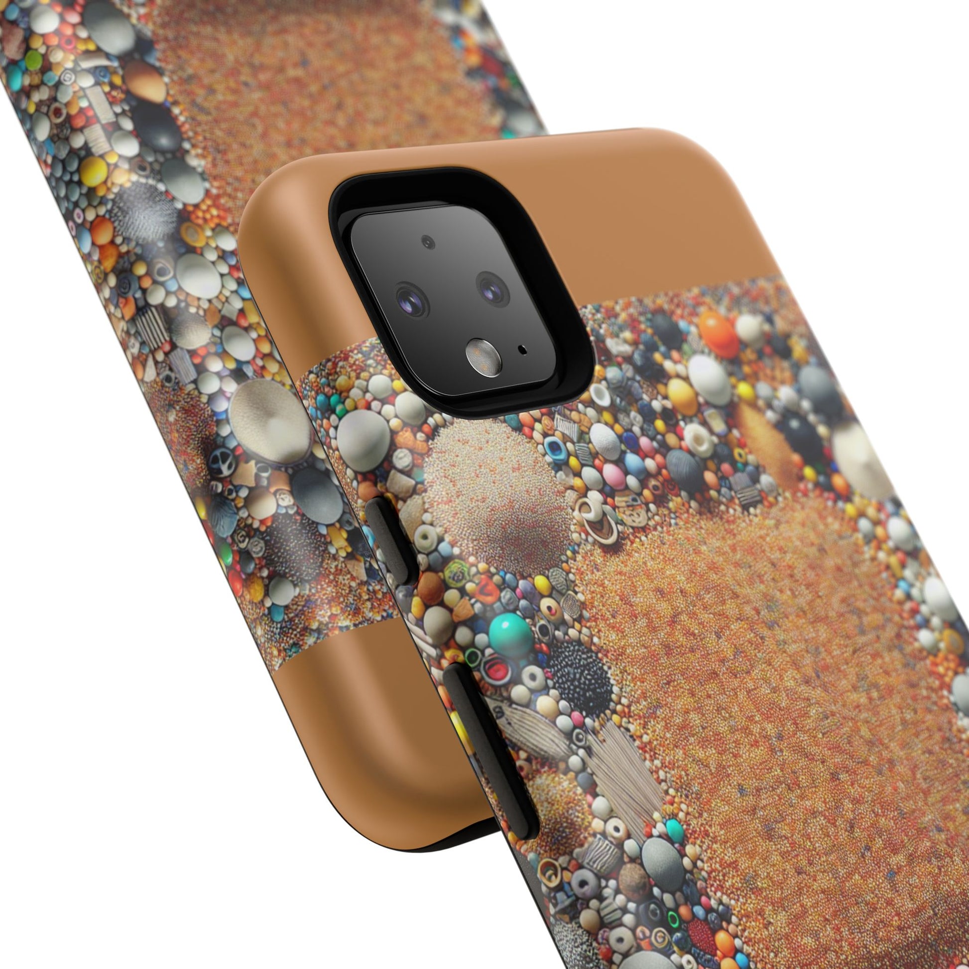 Colorful Phone Case with Unique Texture, Tough Case, Phone Accessory, Trendy Design, Gift for Tech Lovers, Durable Protection