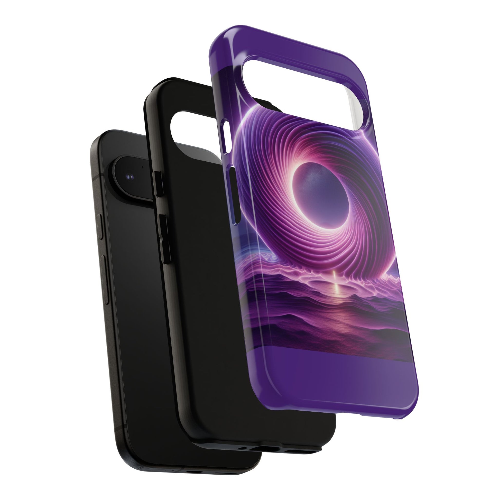 Colorful Phone Case with Swirling Design, Tough Phone Cover, Cosmic Phone Protector, Unique Gift for Tech Lovers, Stylish Smartphone Shell